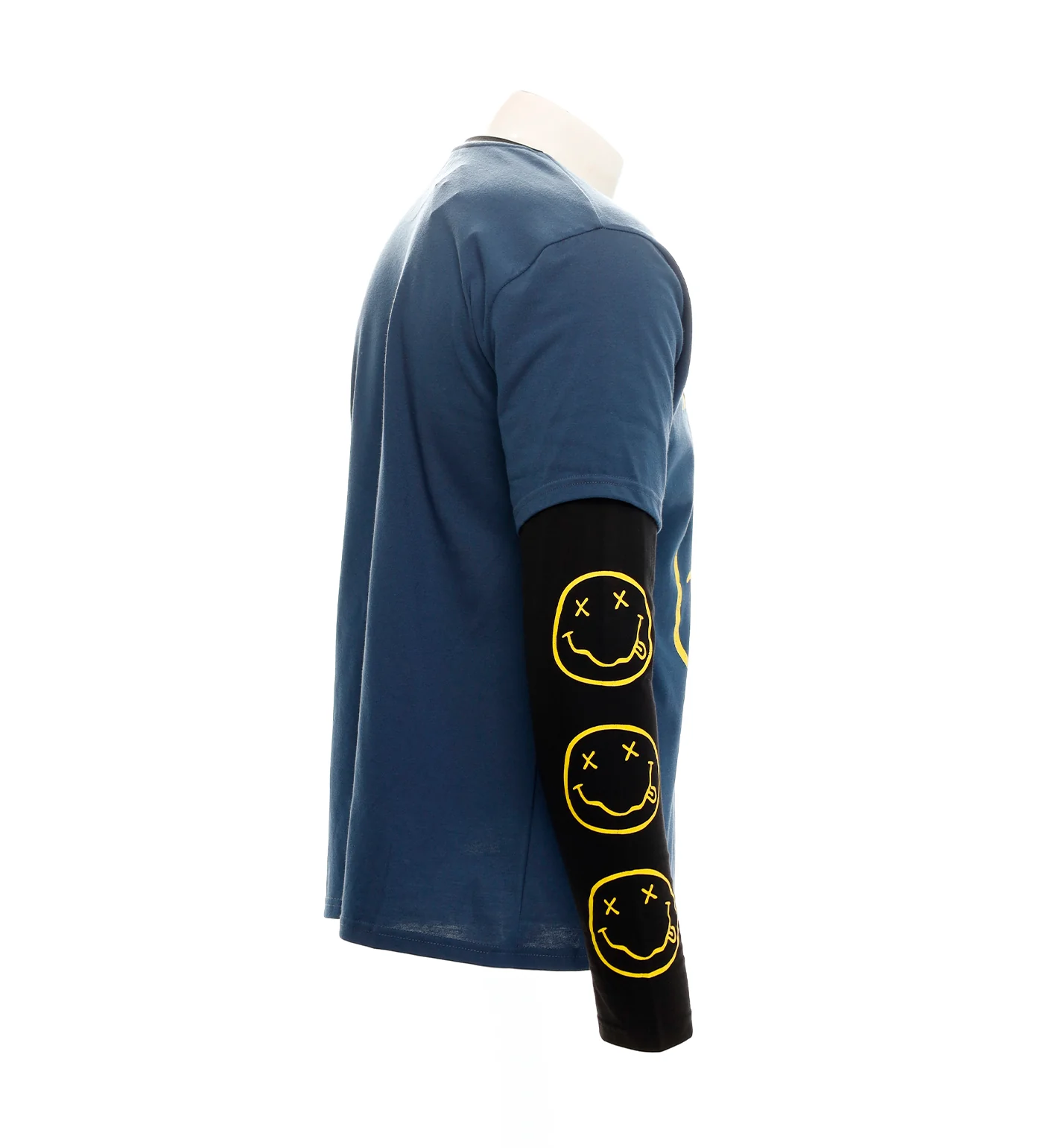 Happy Face L/S, Denim/Black - Image 3