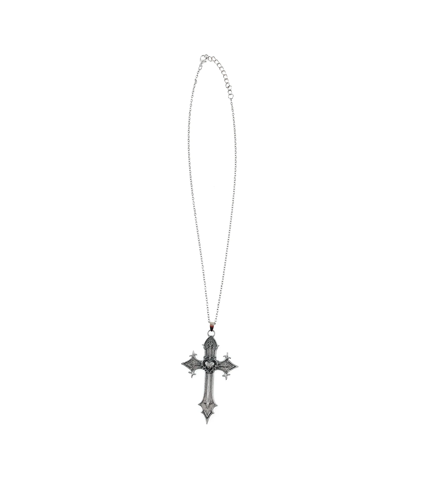 Heart Spikes Cross, Black Metal (2A) - Image 3