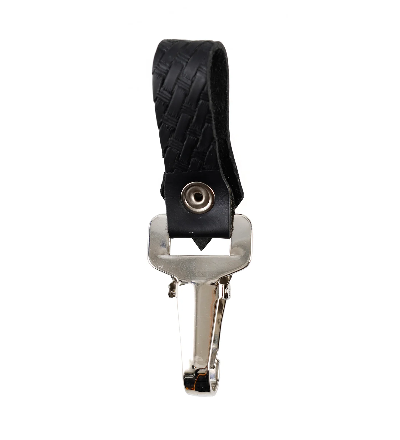 Heavy Key Fob Basketweave, Black - Image 2