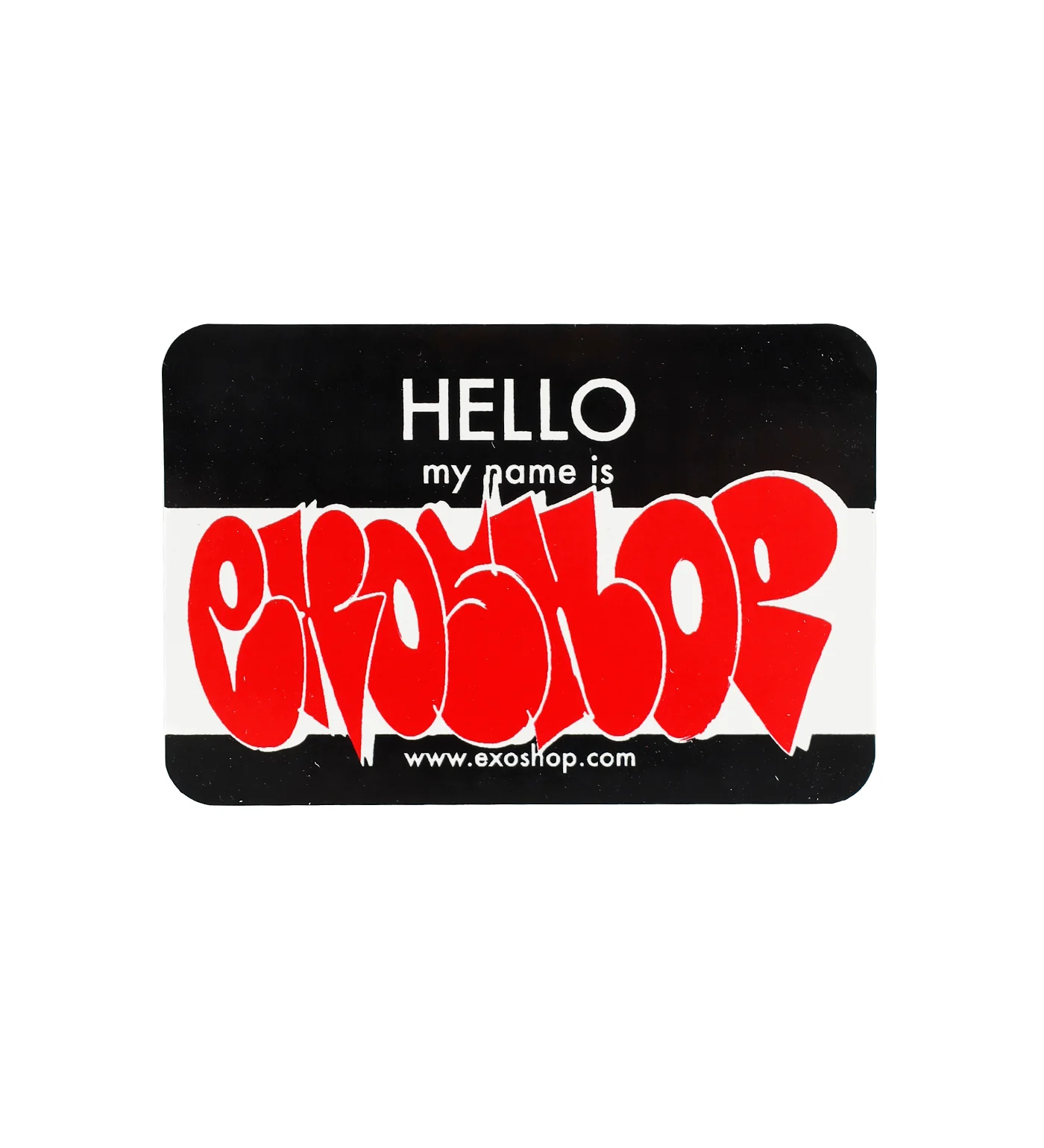 Hello My Name Is, Black/Red (H)