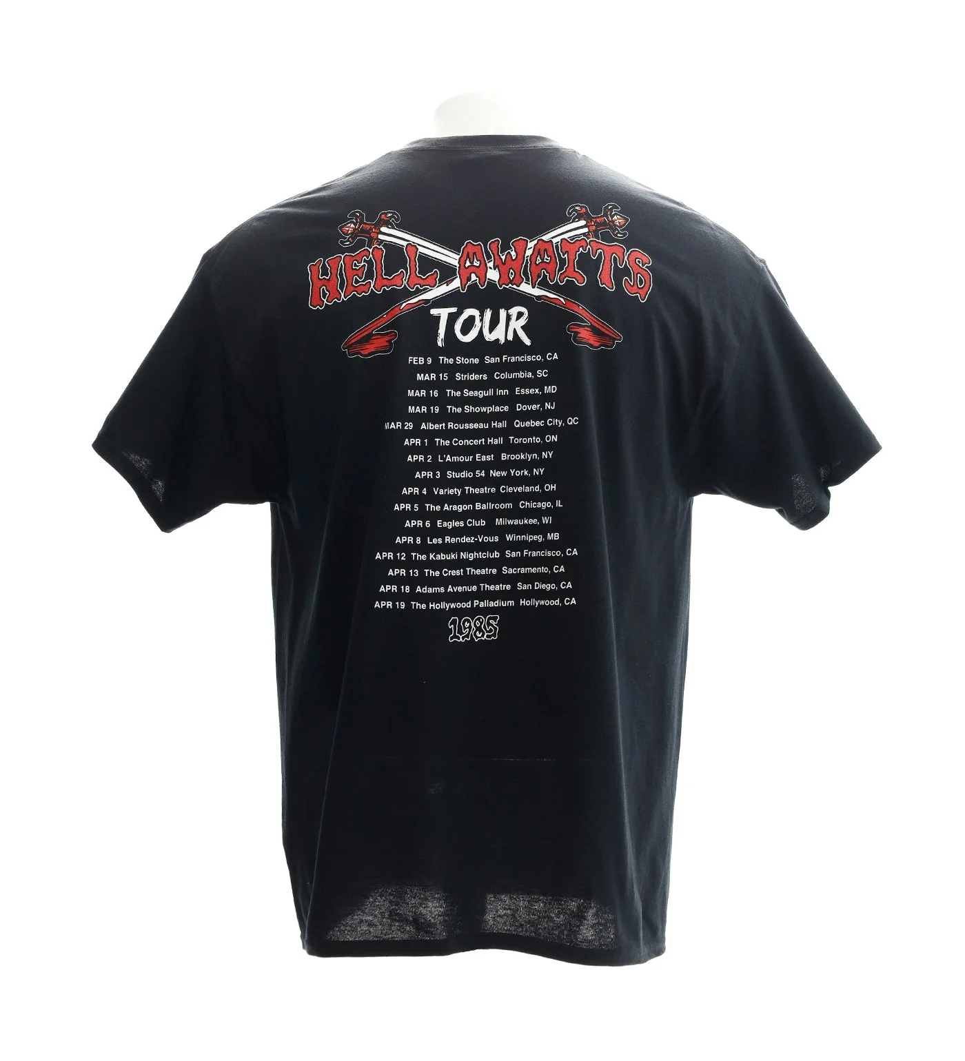 Hells Awaits Tour 1985, Black - Image 2