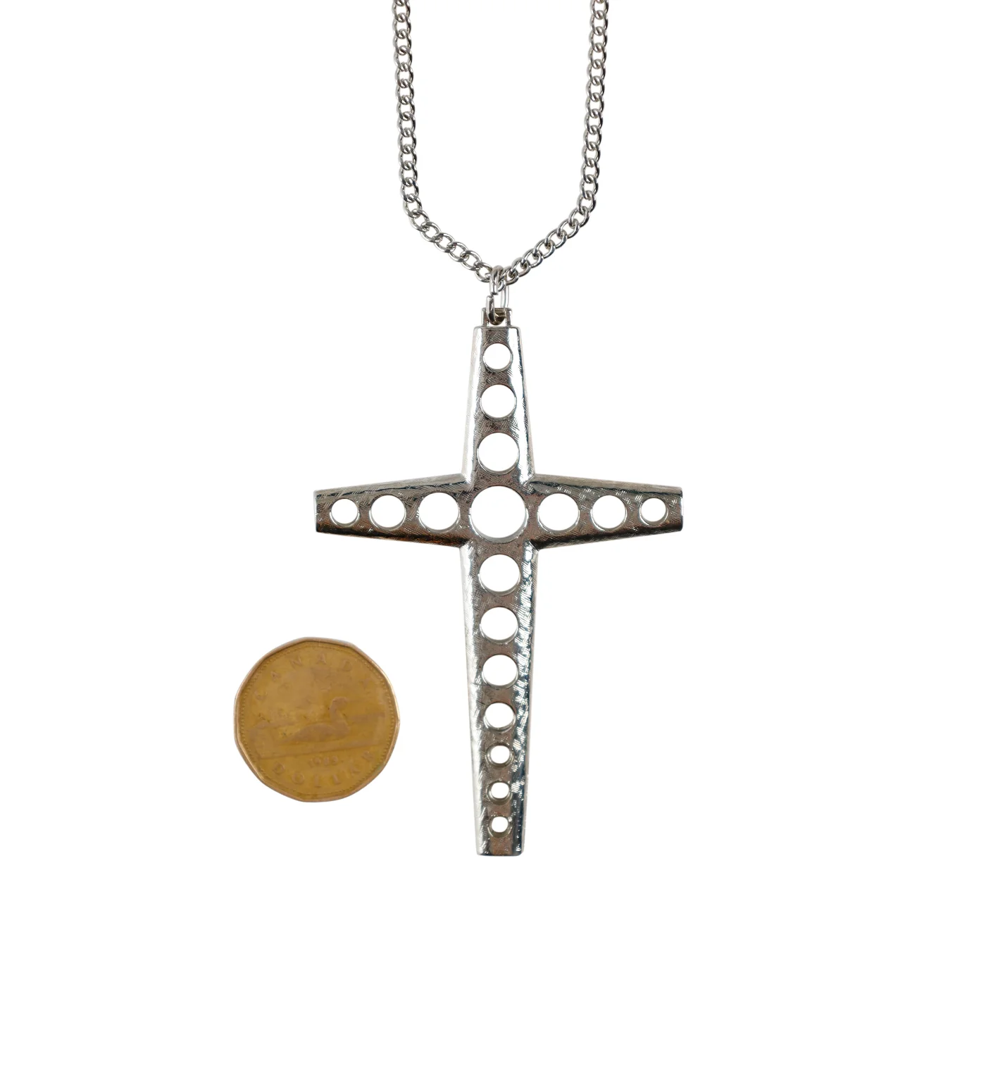 Perforated Cross, Silver (2A) - Image 2
