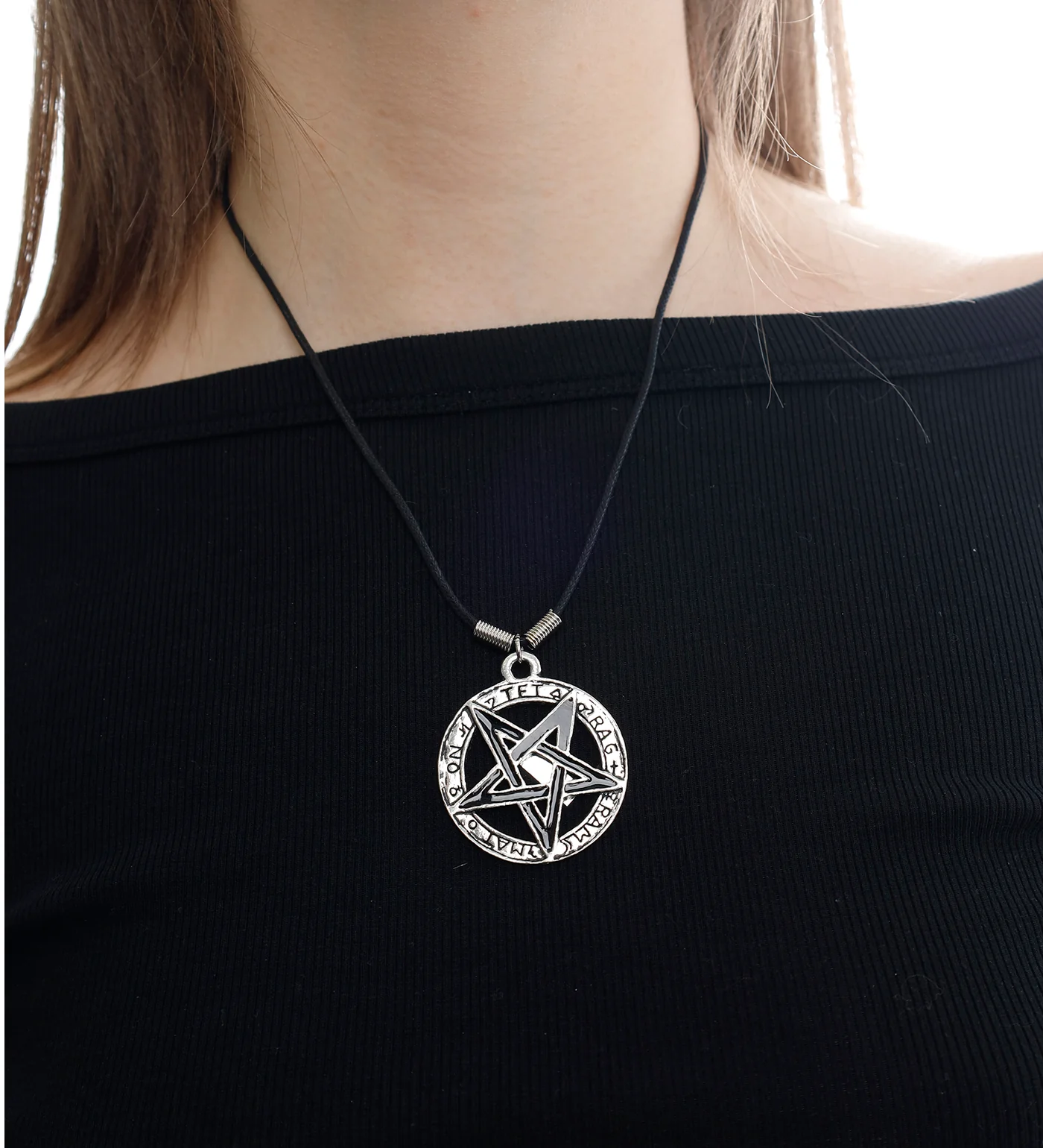 Hollow Pentagram (2C), Silver/Black - Image 4