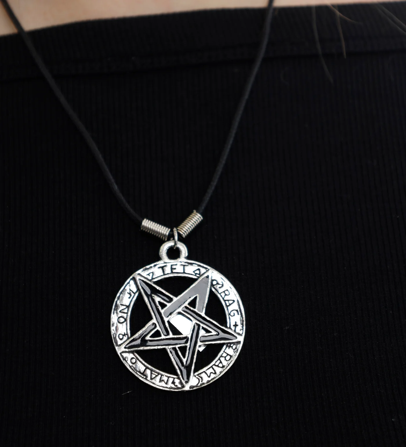 Hollow Pentagram (2C), Silver/Black - Image 5