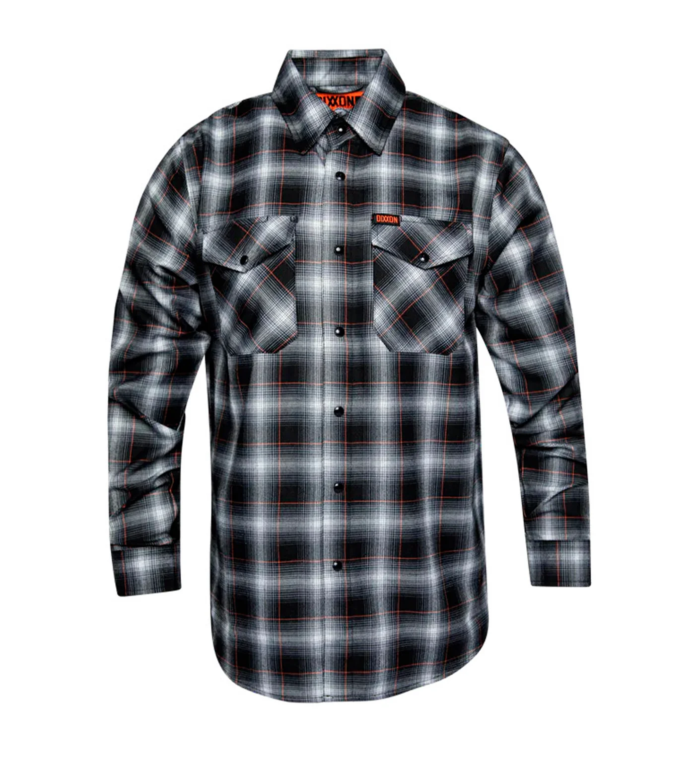 Horsepower Flannel, Black/Grey/White