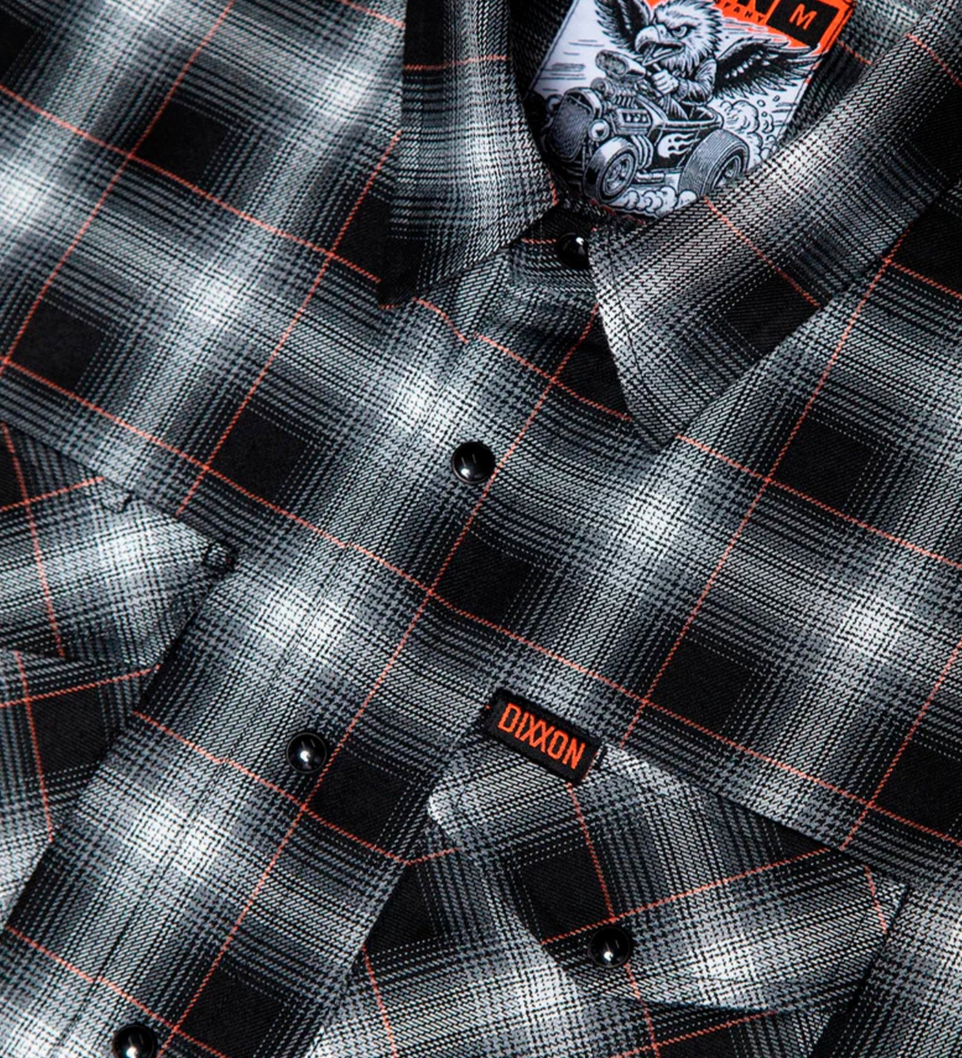 Horsepower Flannel, Black/Grey/White - Image 2