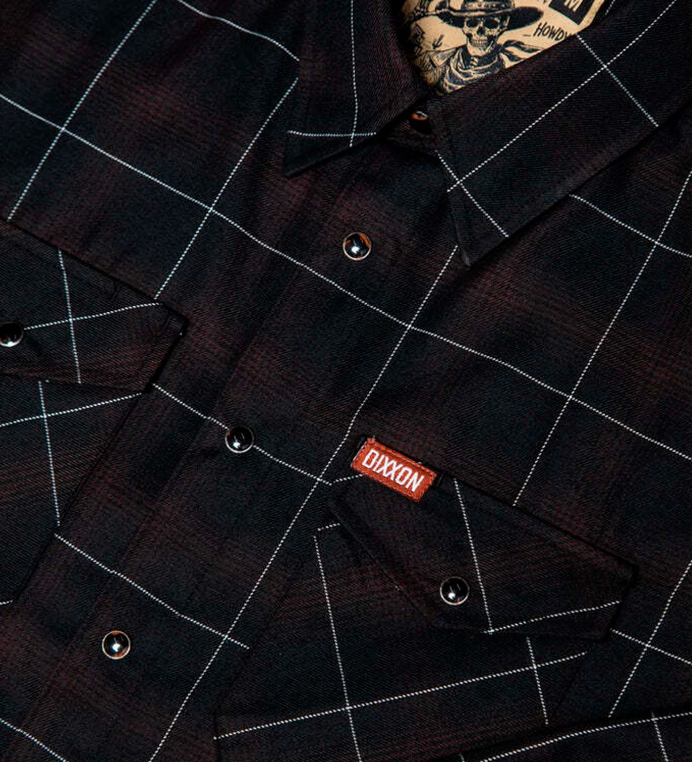 Howdy Flannel, Black/Brown - Image 2