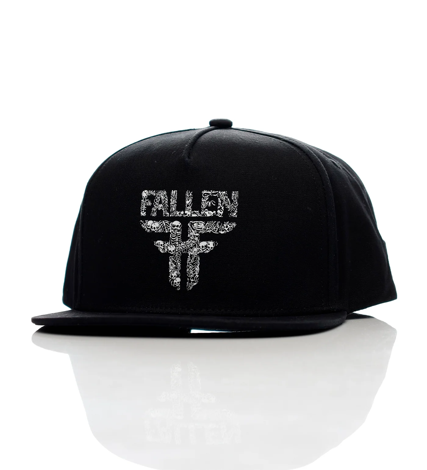Insignia Flat Snapback, Black/Bones