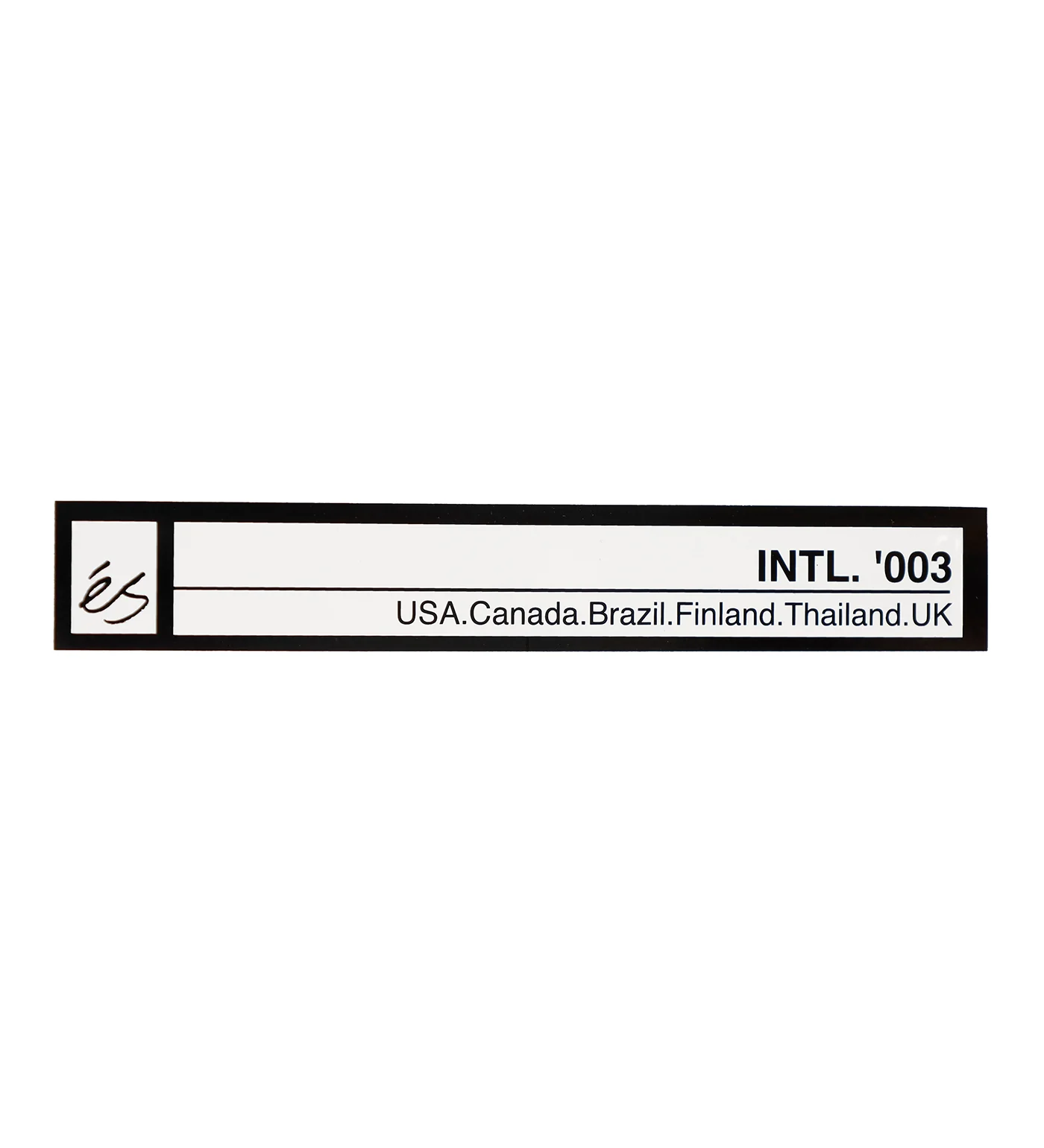 INTL. '003, Black/White