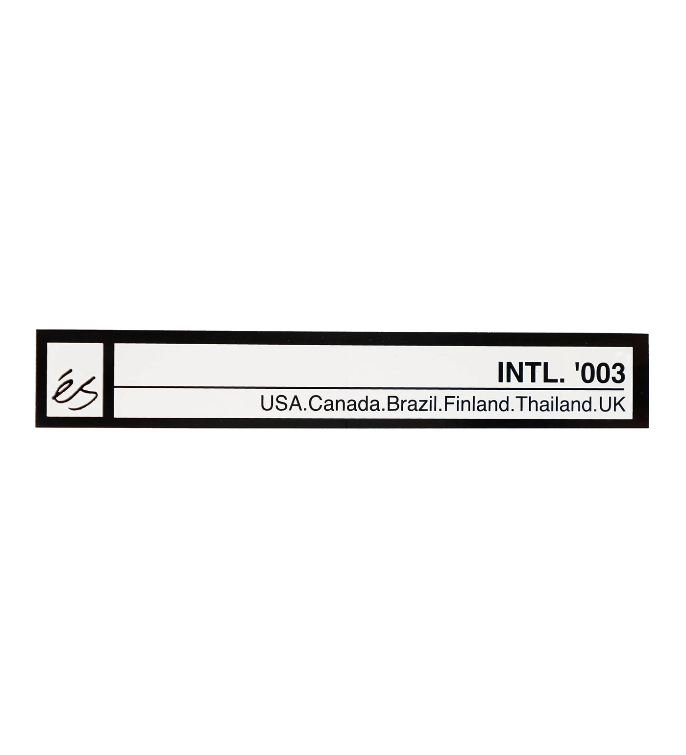 INTL. '003 Mini, Black/White