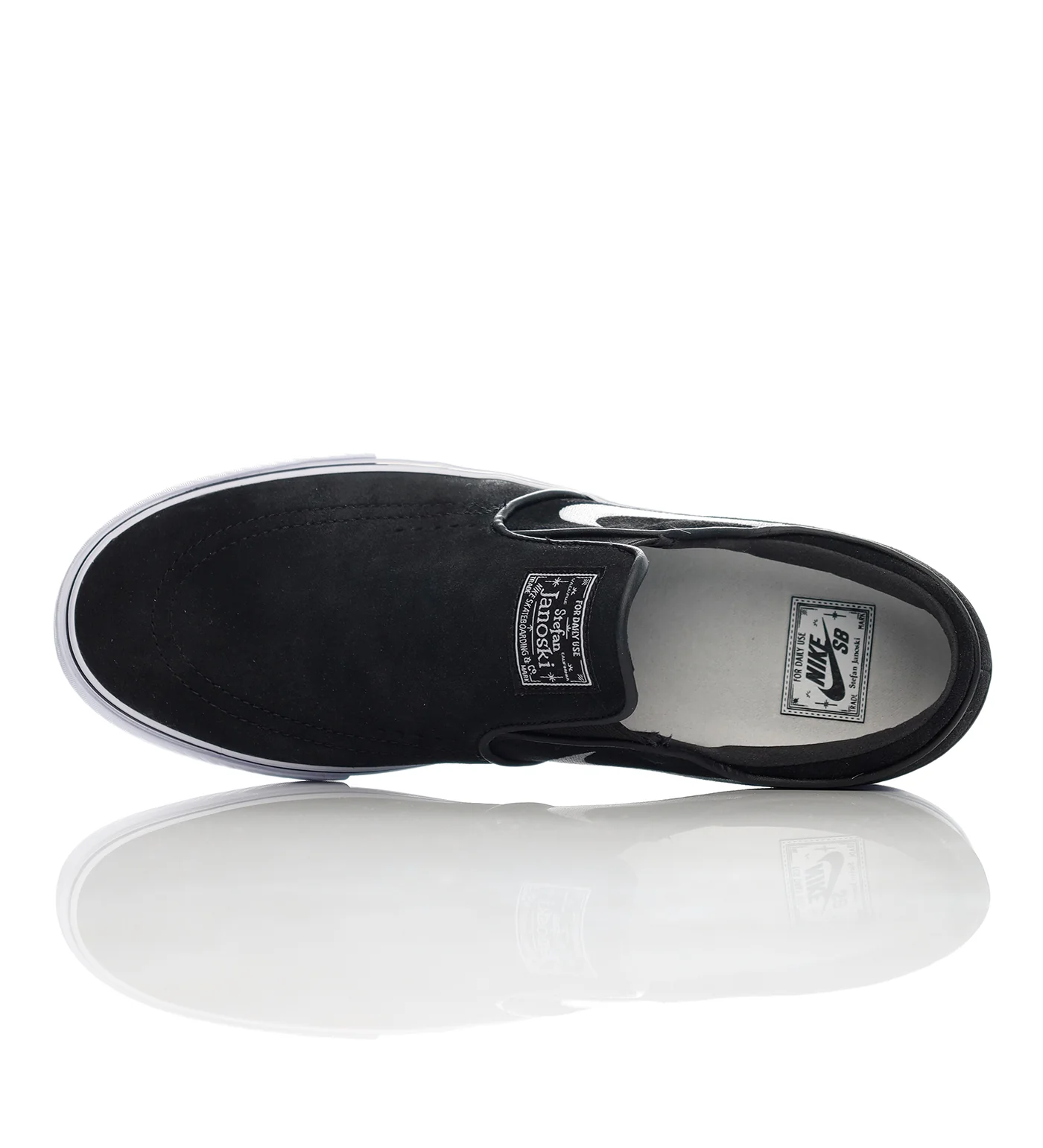 Janoski+ Slip, Black/White/Black - Image 4