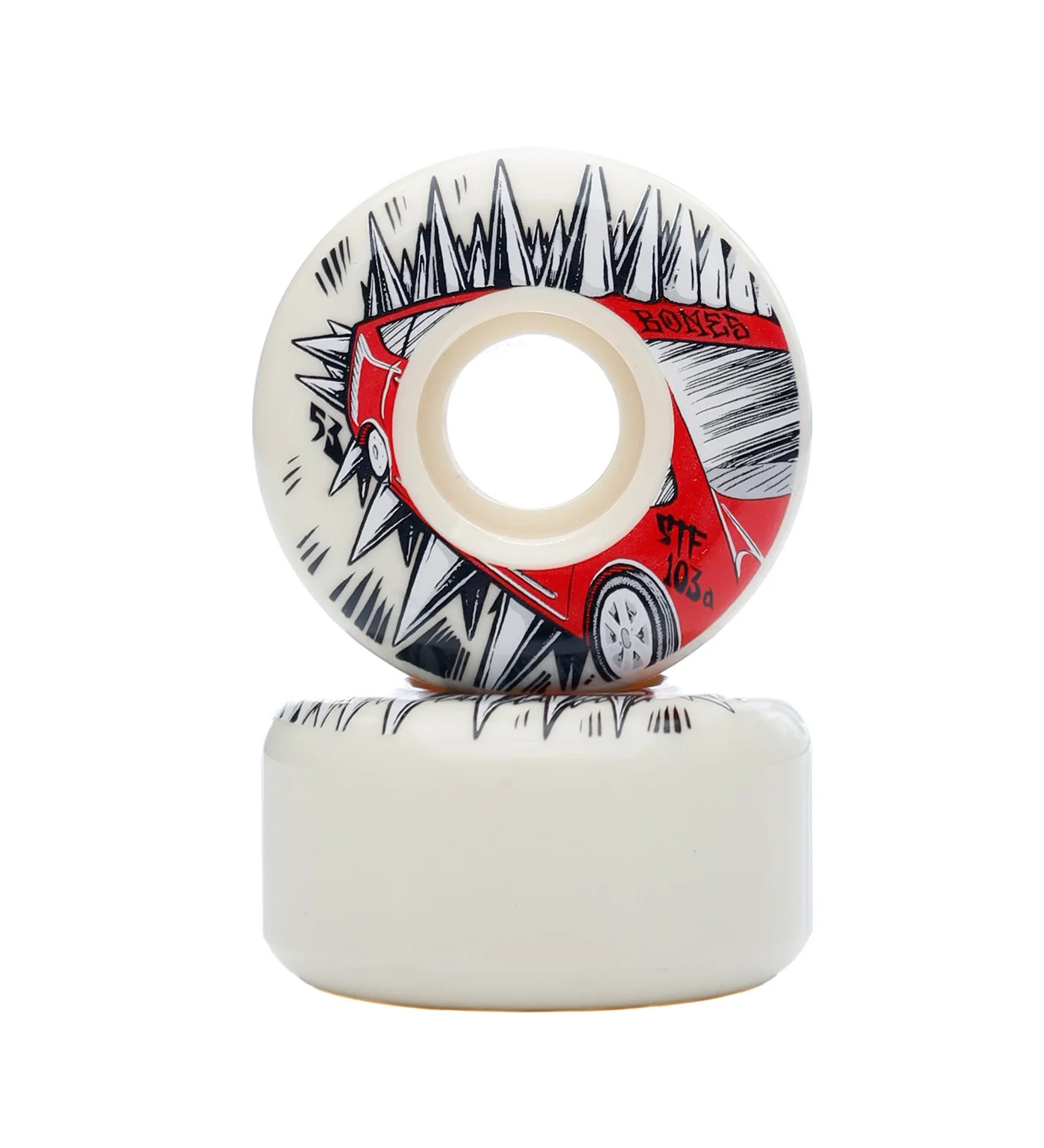Judas Prius V2 Locks STF 103a, White/Red