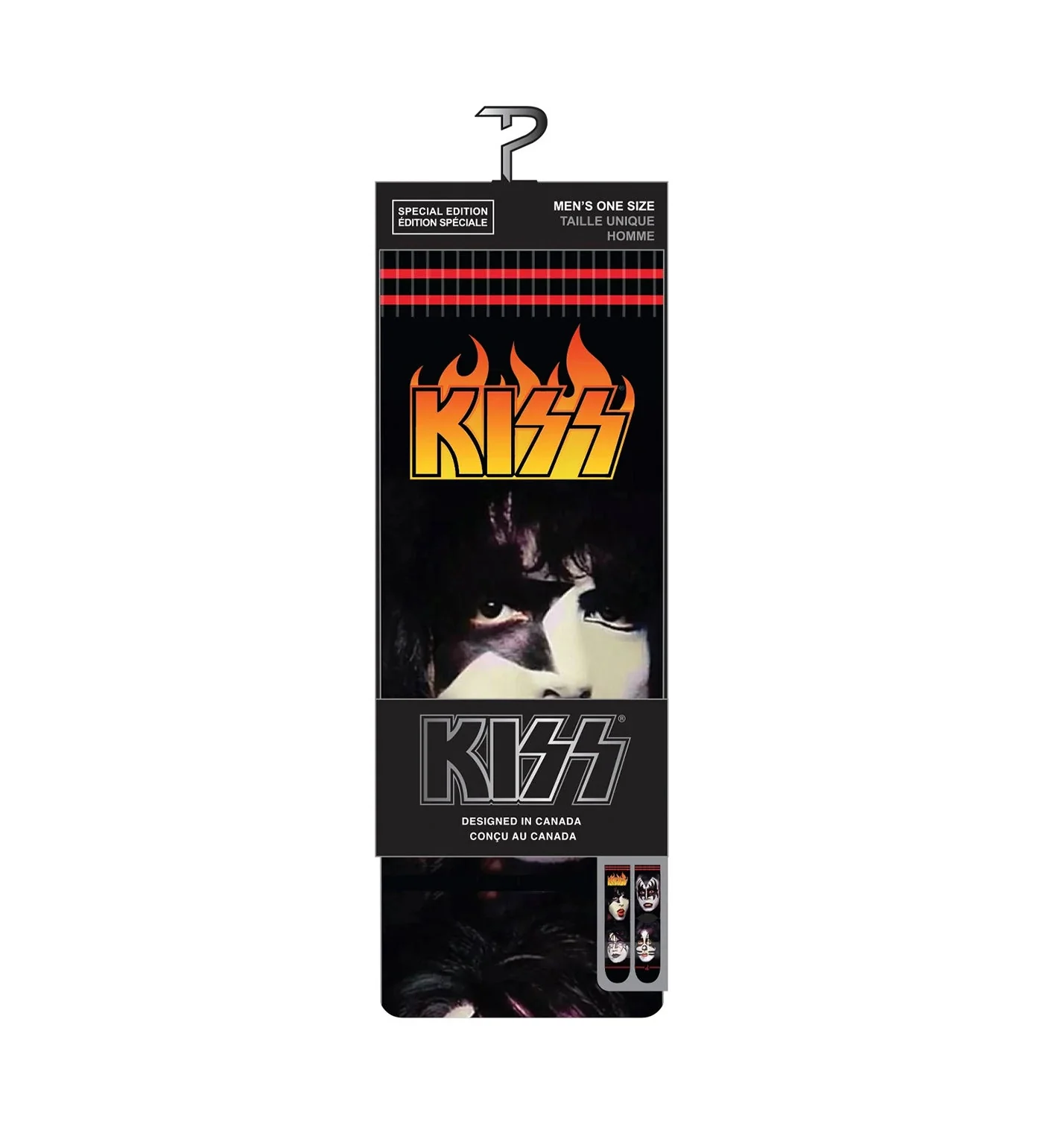 Kiss Faces Subliminated Crew, Black - Image 2