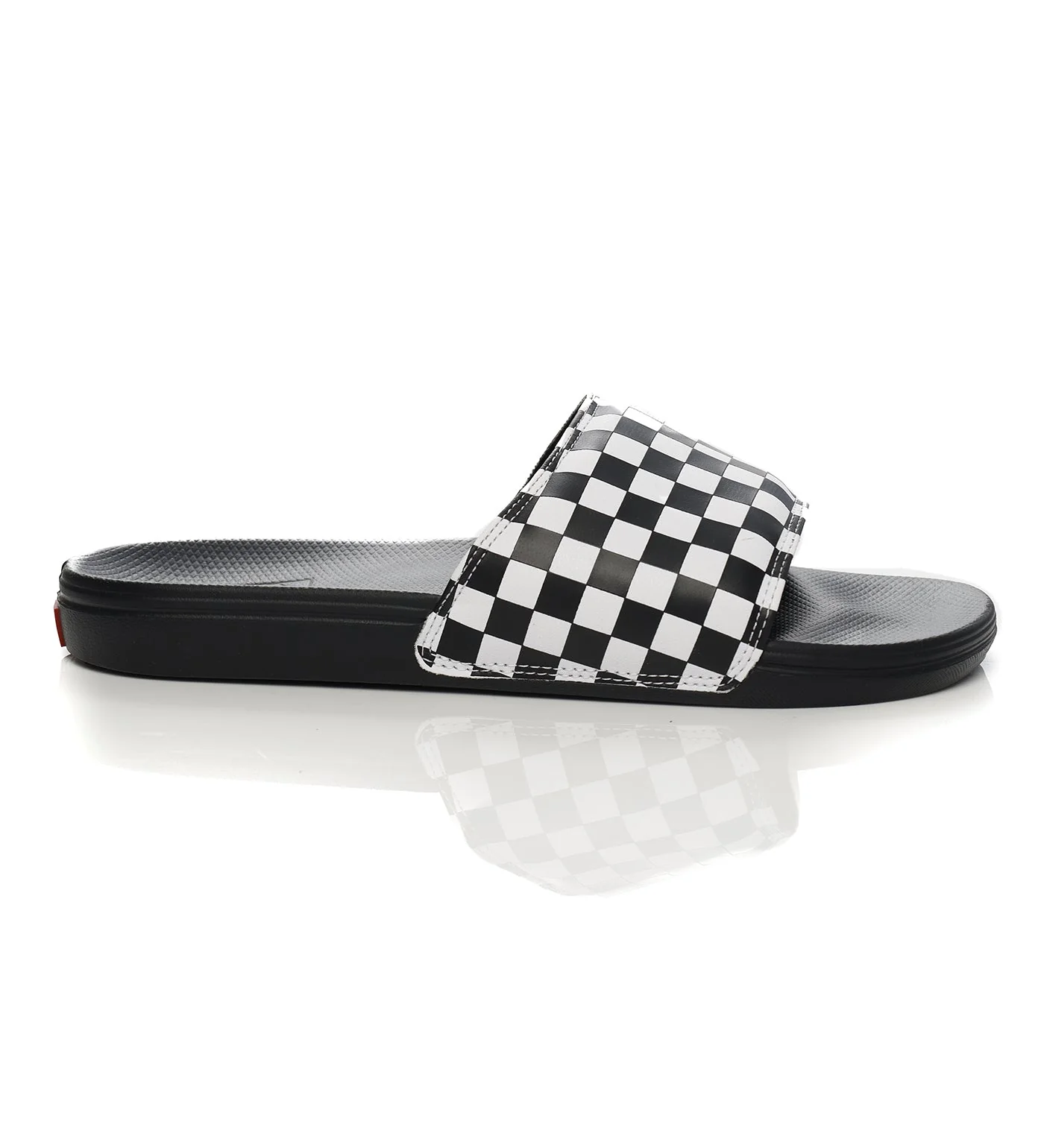 La Costa Slide-On, (Checkerboard)True White/Black