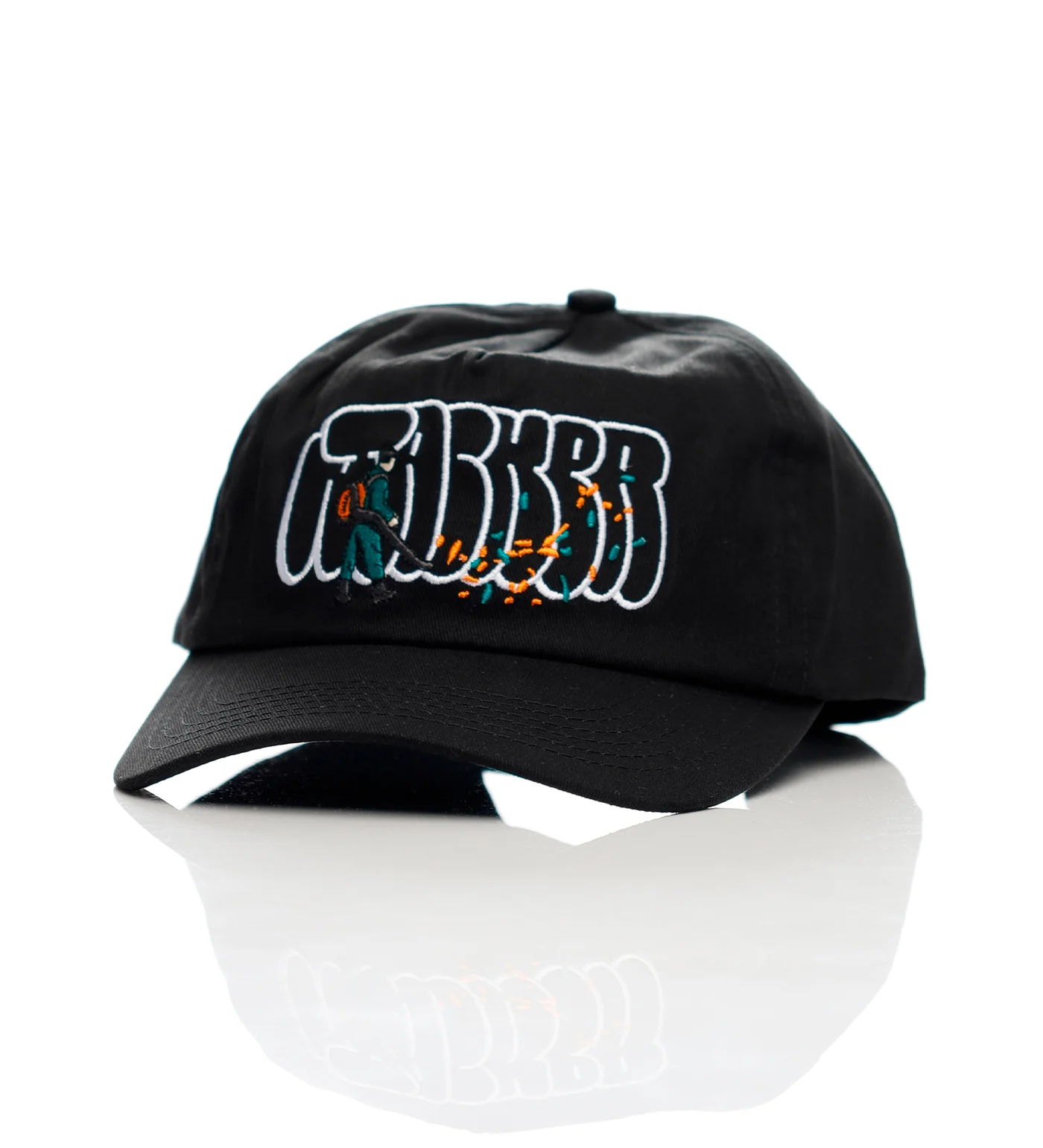 Lanscaper 5 Panel Snapback, Black