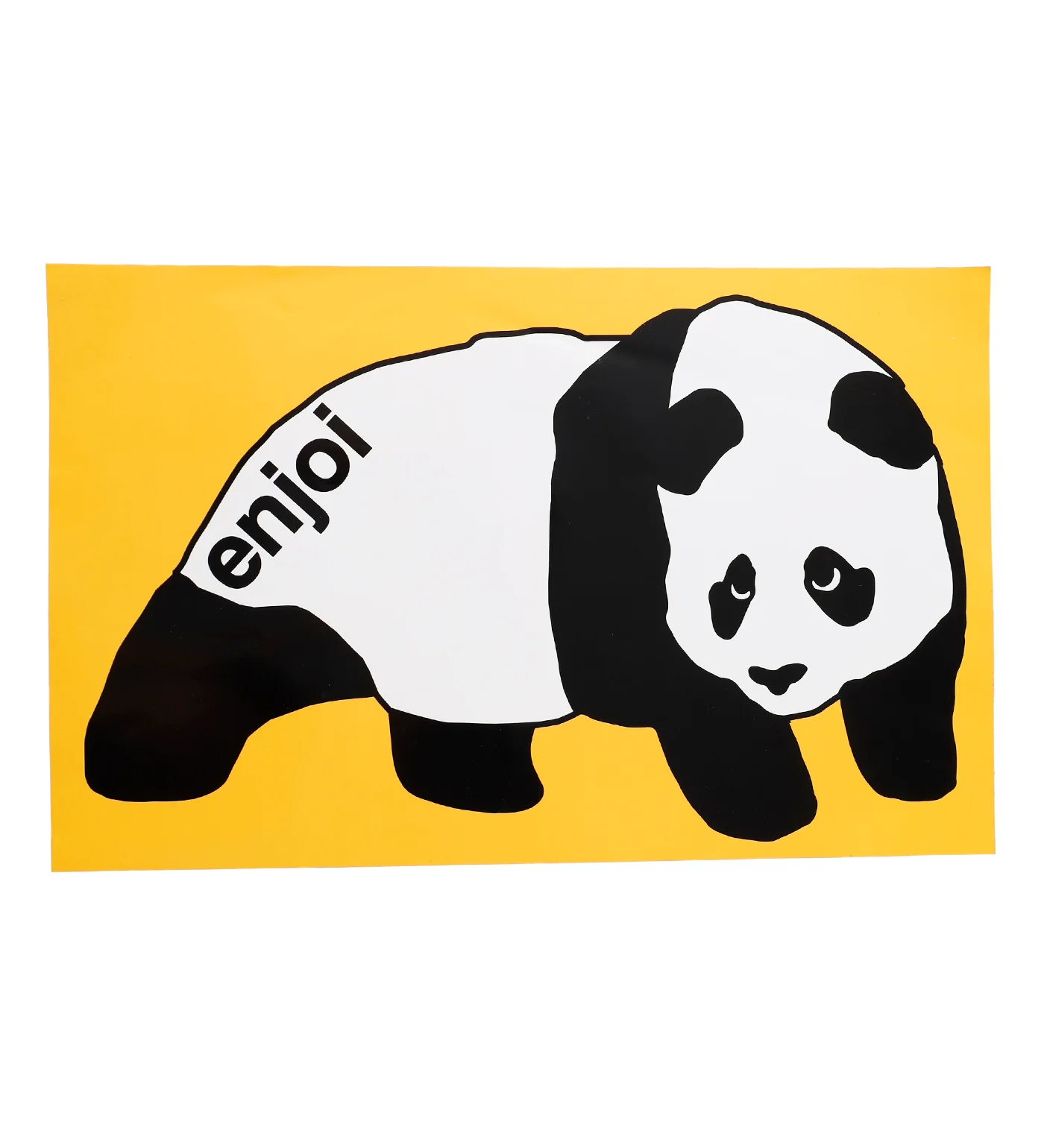 Large Box logo Panda, Orange/White/Black