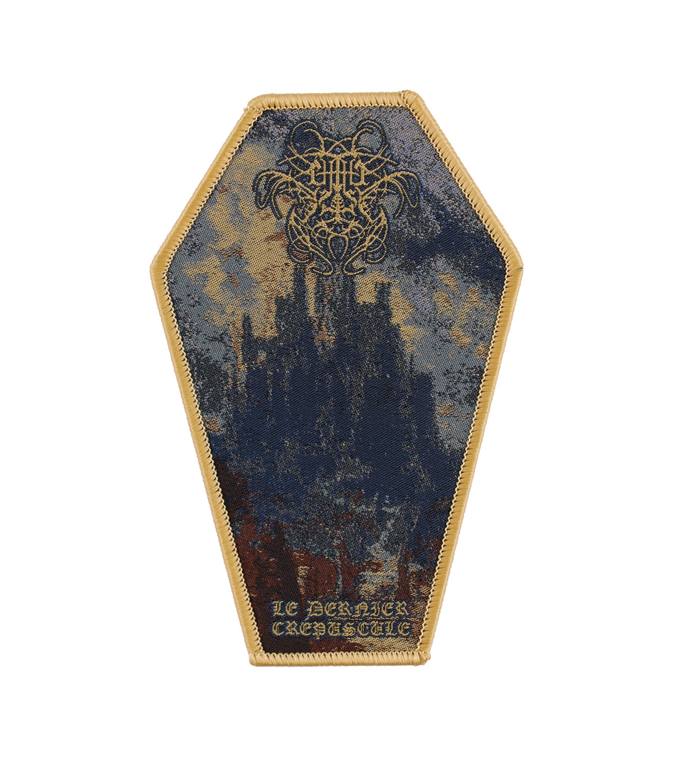Le Dernier Crépuscule Coffin, Beige Border