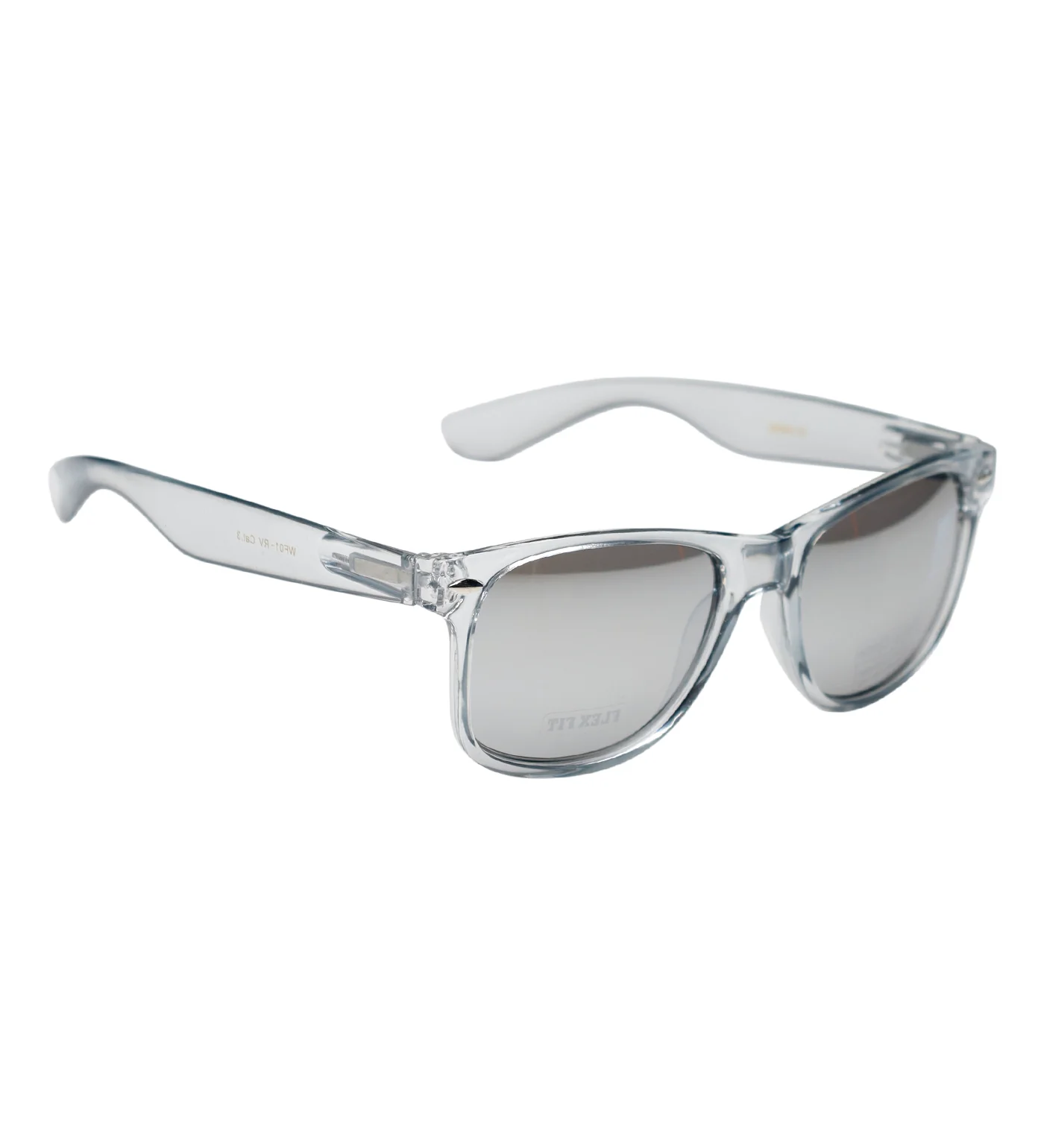Wayfarer, Clear Grey Frame/Silver Mirror