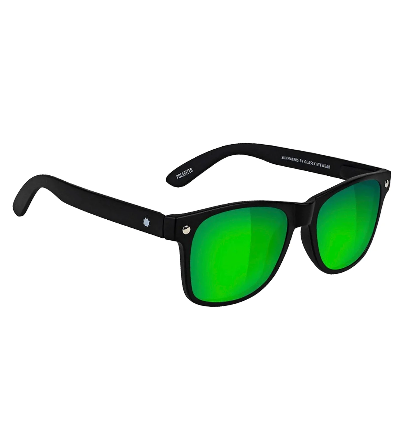 Leonard Polarized, Matte Black/Green Mirror