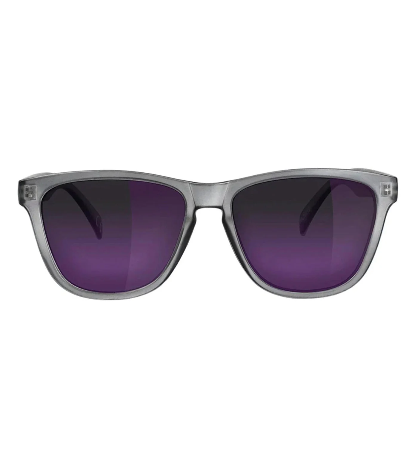Leonard Polarized, Matte Transparent Dark Grey/Purple Mirror - Image 2