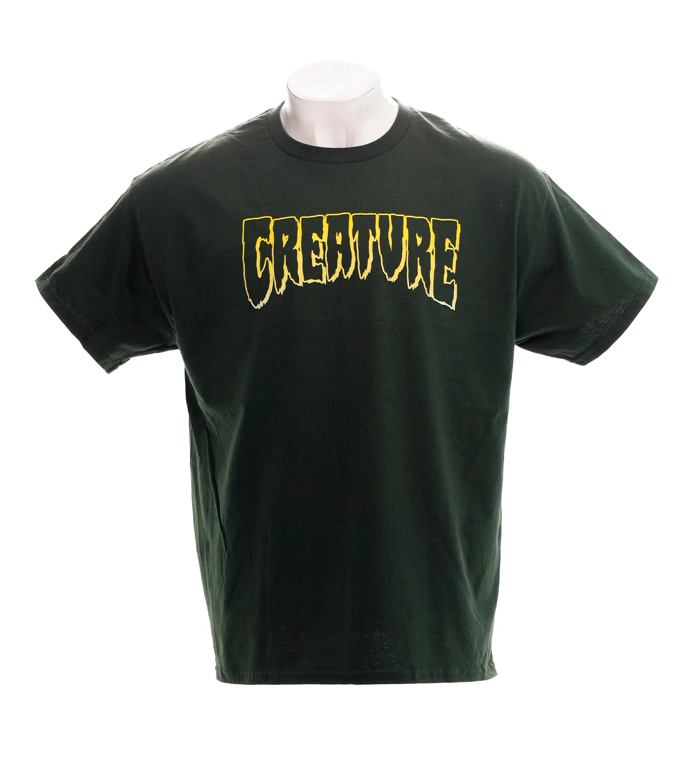 Logo Outline, Forest Green/Yellow Fade