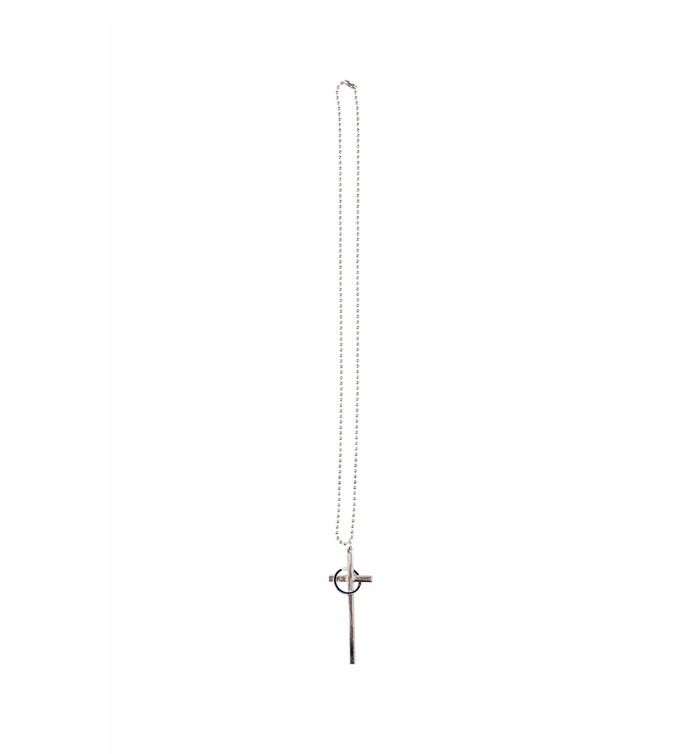 Long Cross W/ Ring EX-1612775, Silver (2A) - Image 2
