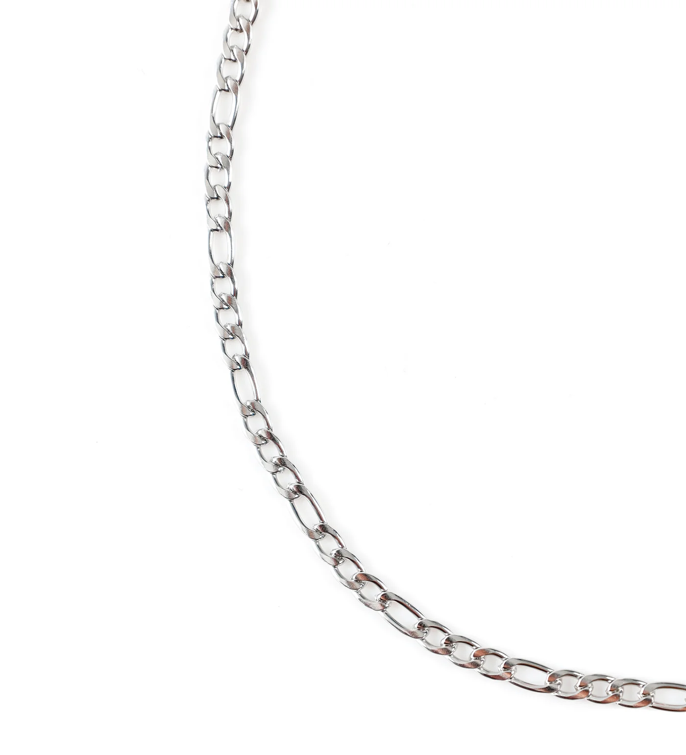 Long Medium Stainless Squared Chain, Silver (1C) - Image 2