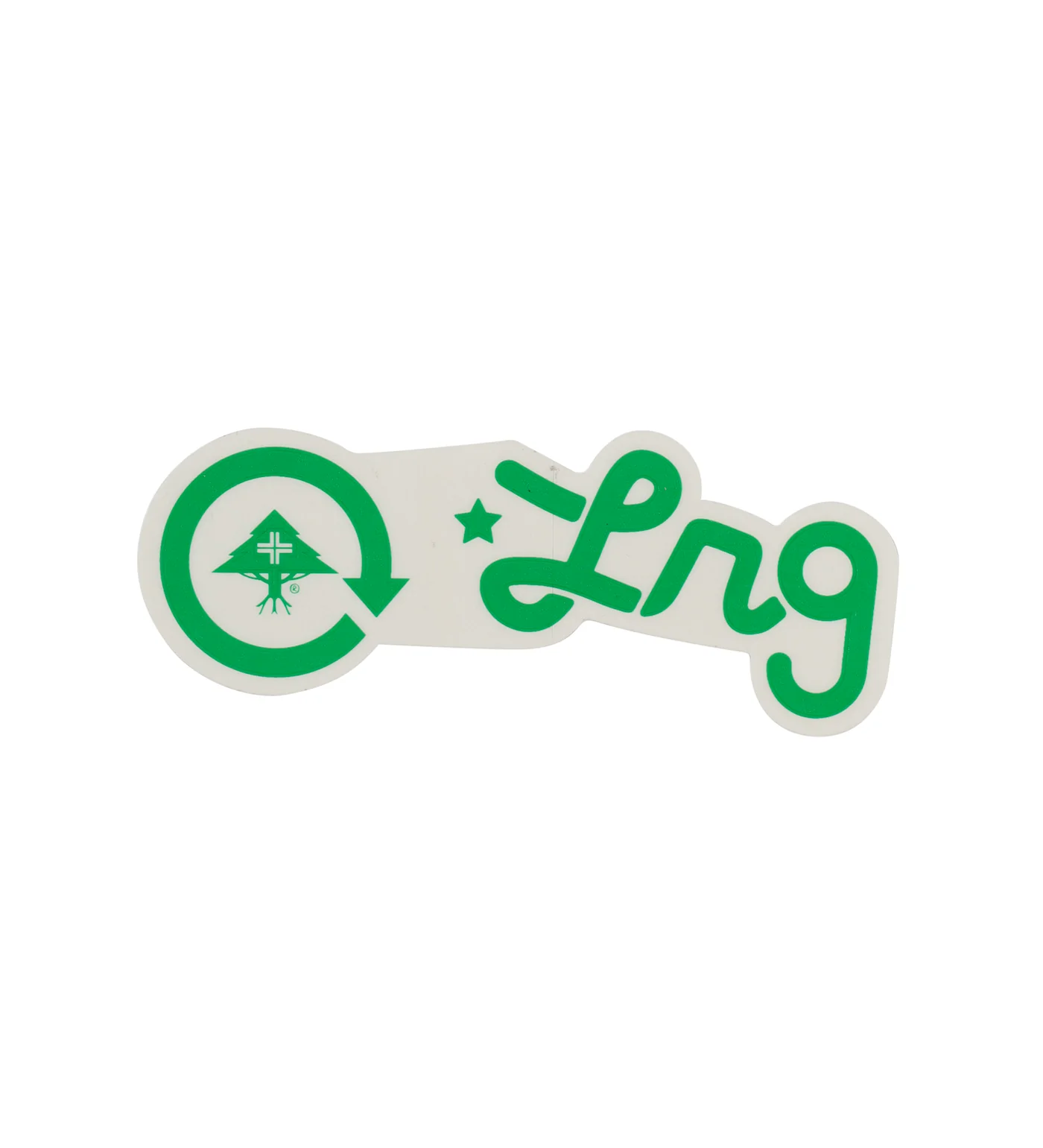 Script, Green/Transparent