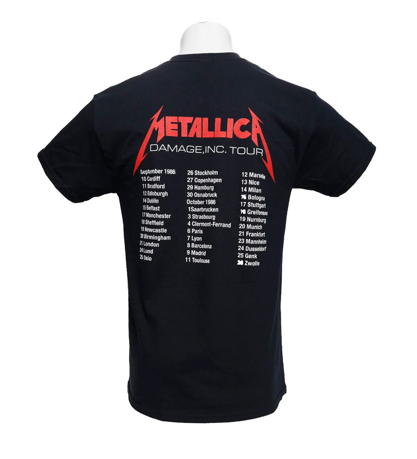 Master Of Puppets Euro Tour 86, Black - Image 2