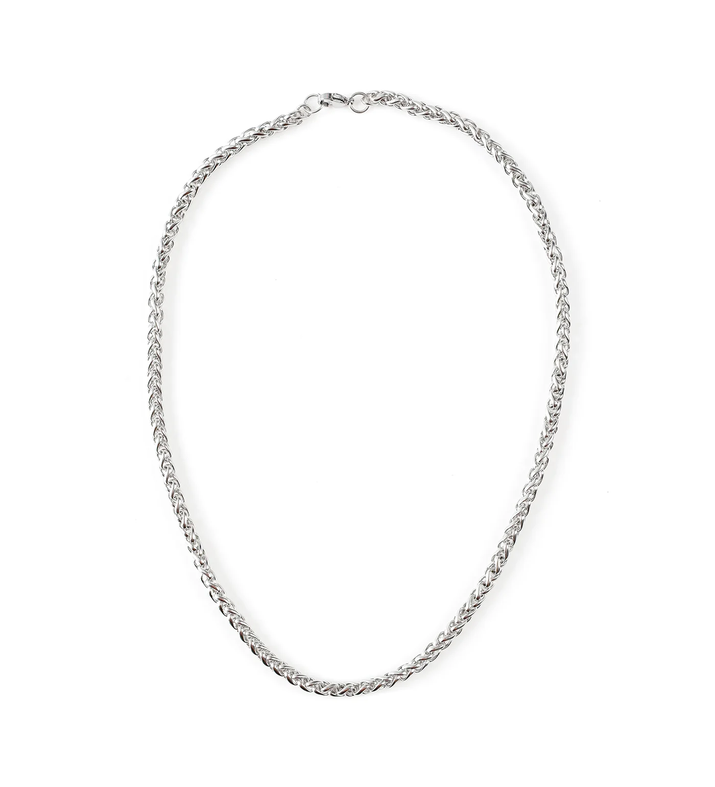 Medium Stainless Round Franco Wheat, Silver (1C)