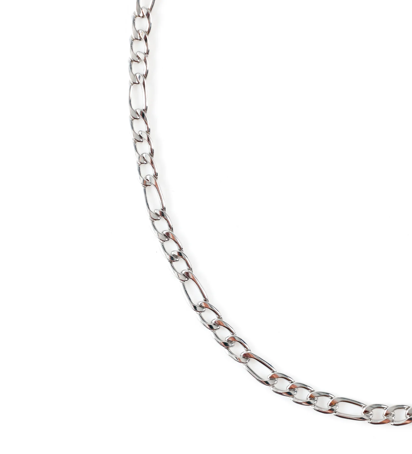 Medium Stainless Squared Chain, Silver (1C) - Image 2