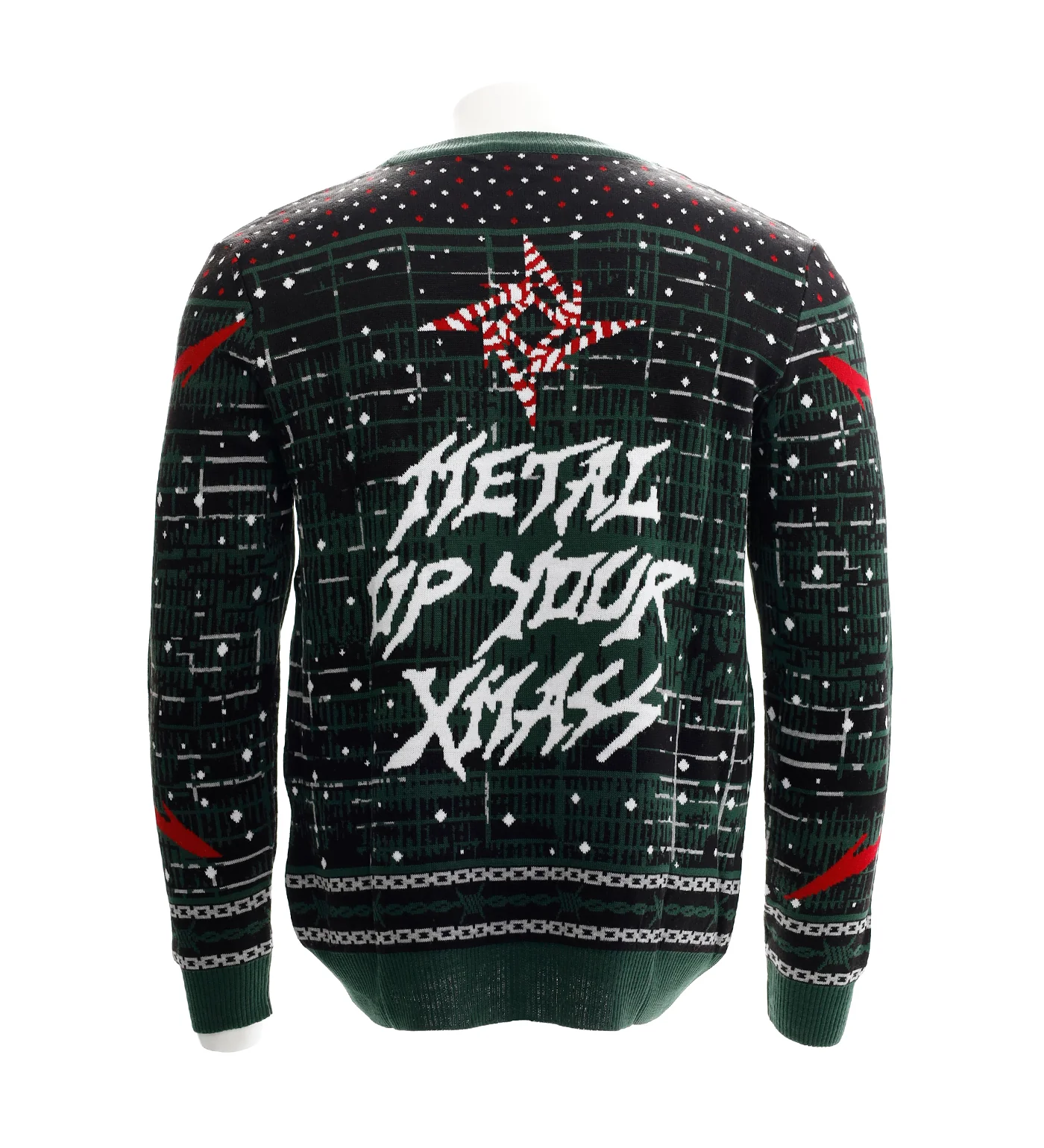 Metal Up Your Ass Christmas Sweater, Black - Image 2