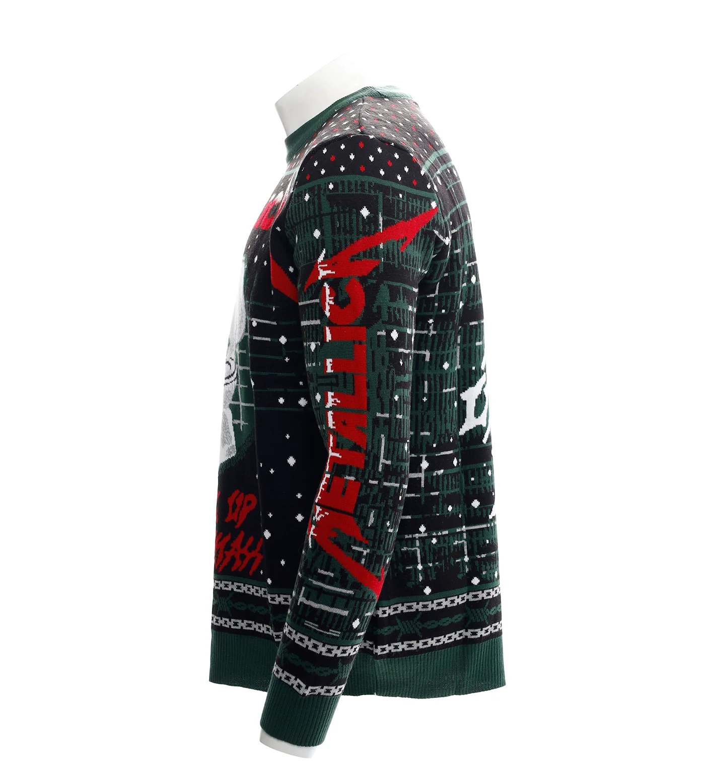 Metal Up Your Ass Christmas Sweater, Black - Image 3