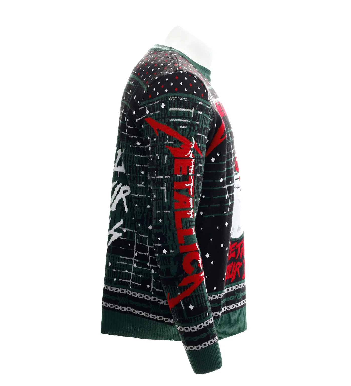 Metal Up Your Ass Christmas Sweater, Black - Image 4