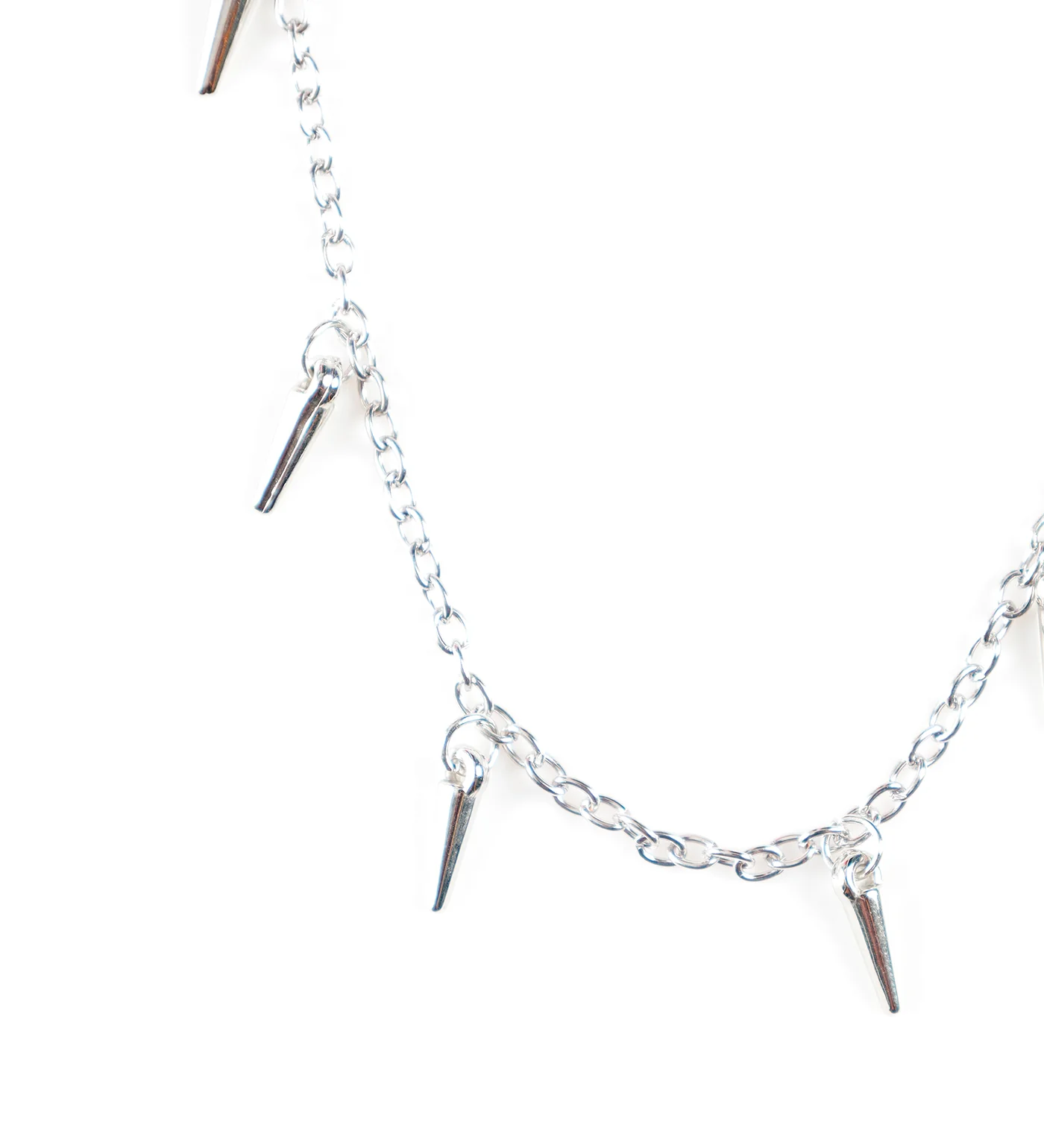 Mini Spike Chain, Silver (2E) - Image 3