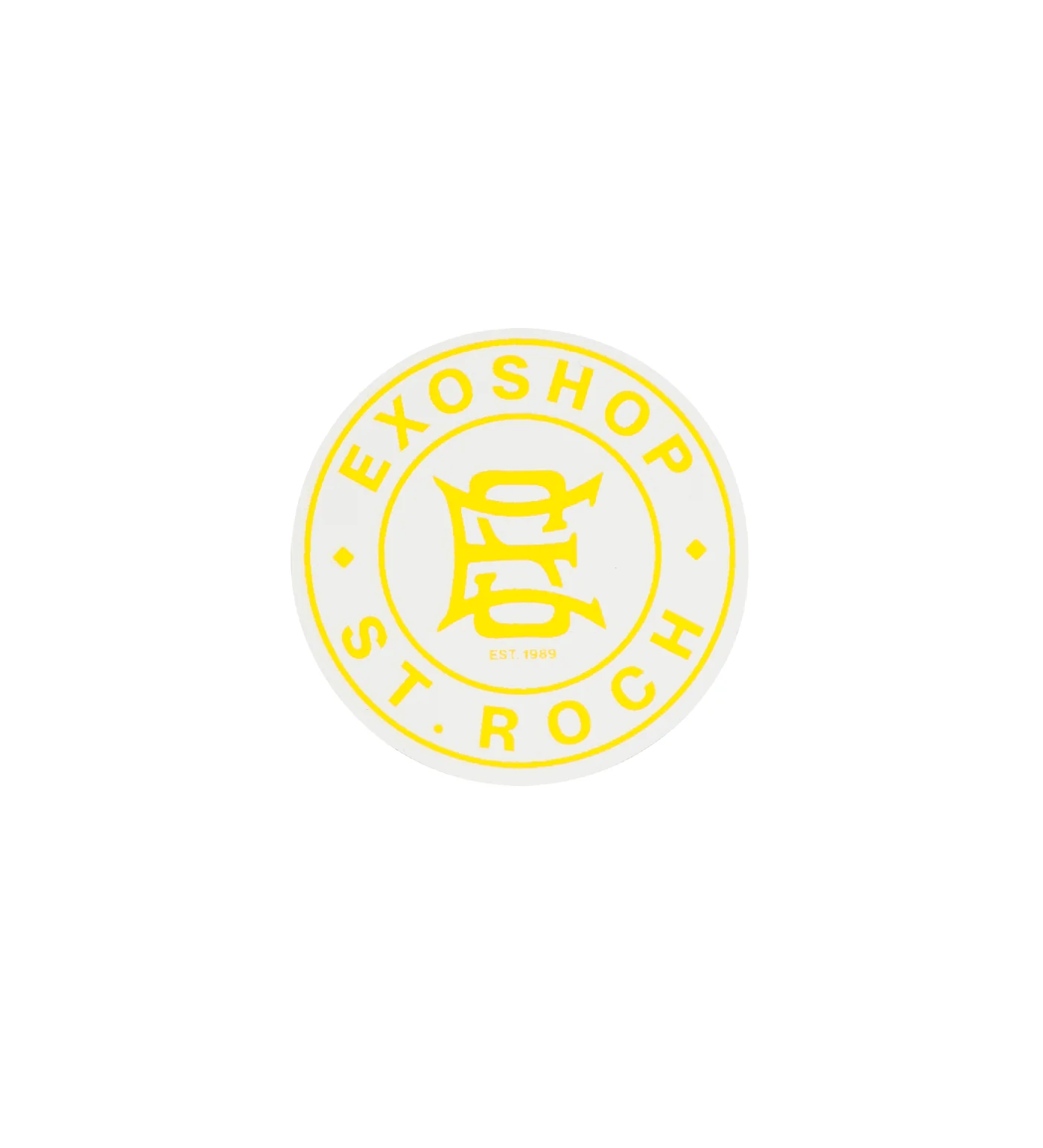 Monogram Small, White/Yellow (F)