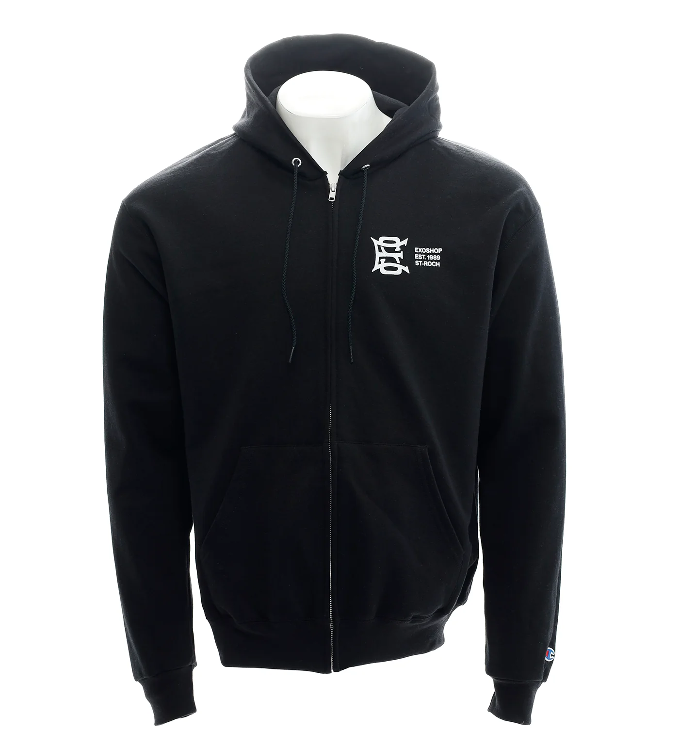 Monogram Zip, Black
