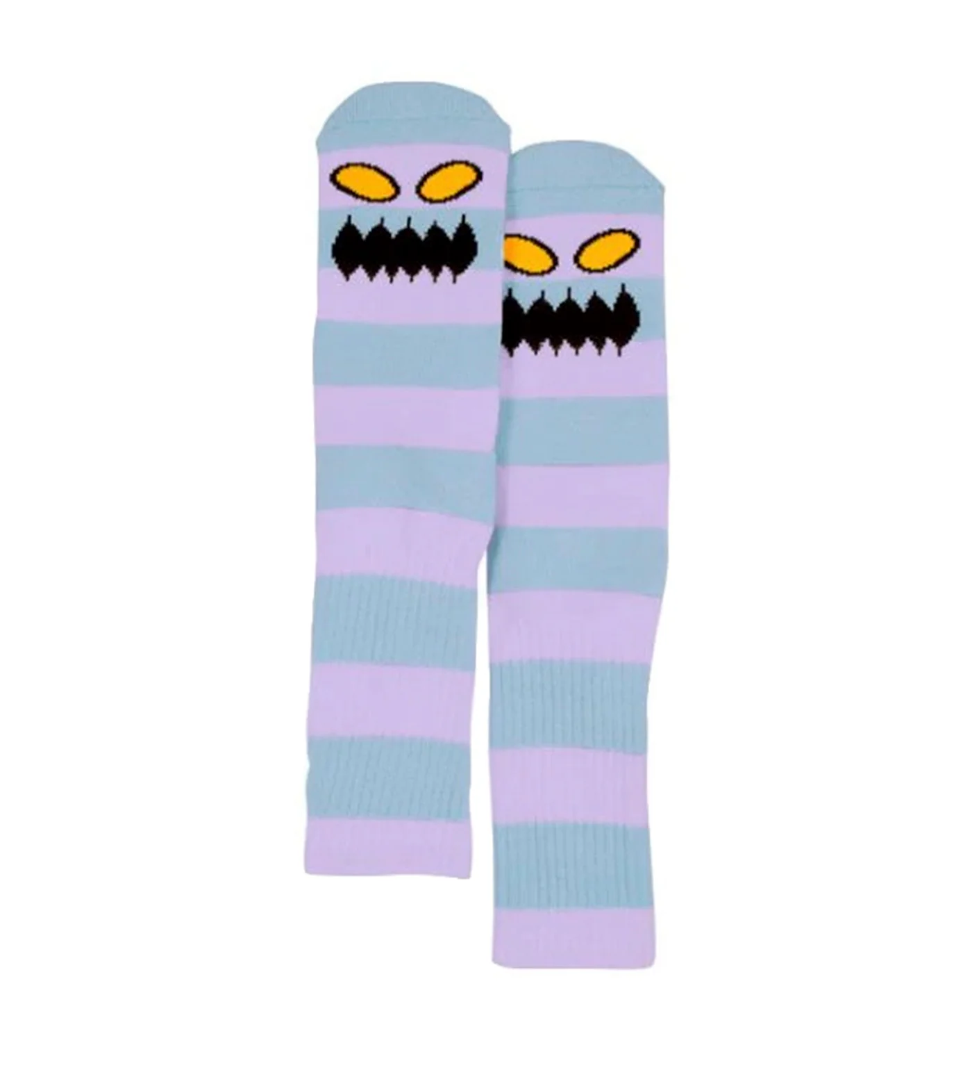 Monster Face Striped, Teal/Purple