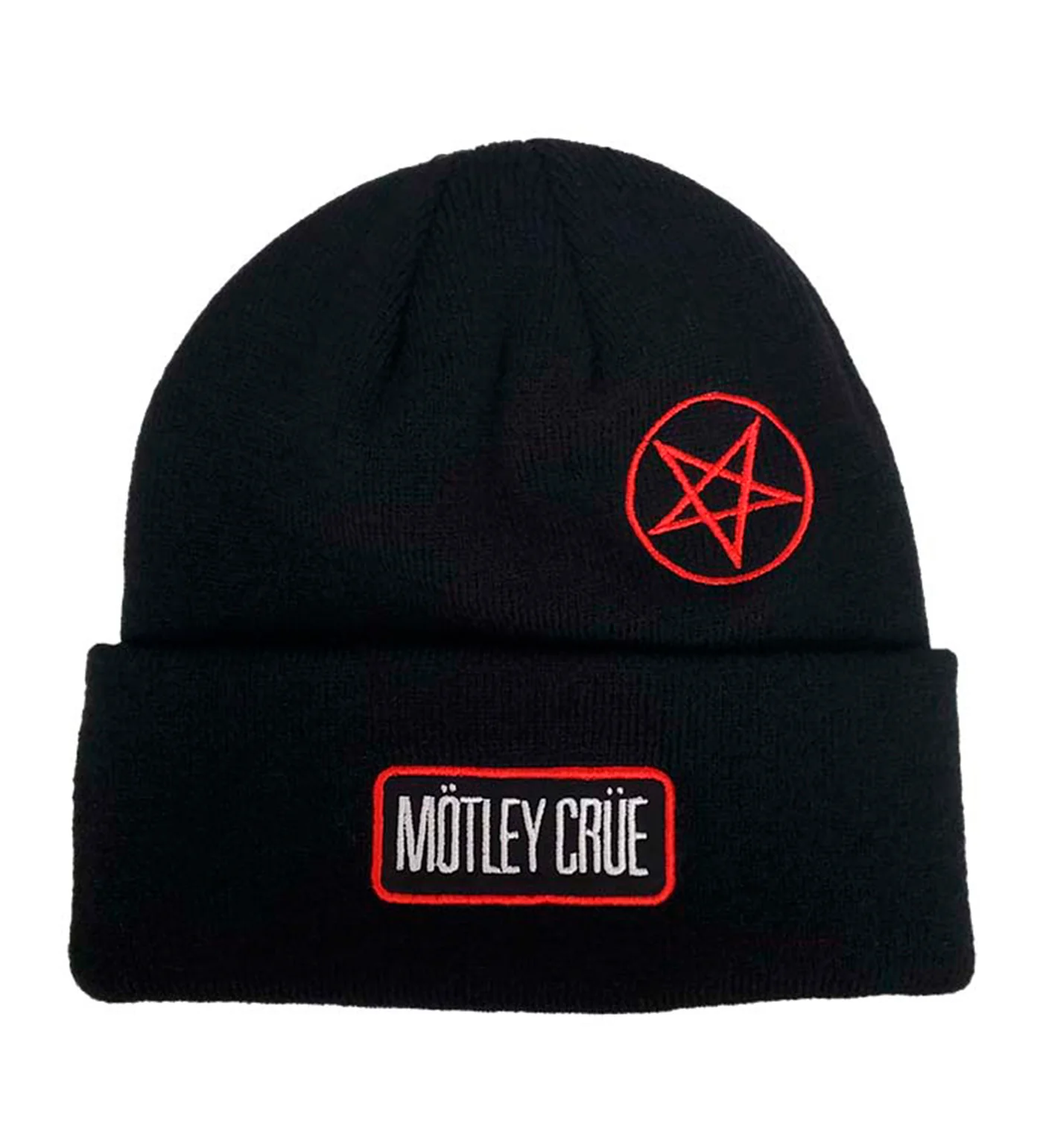 Motley Crue Embroided Logos, Black