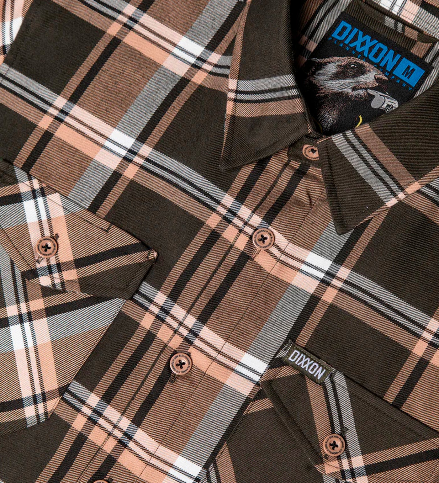 Mr. Kimble Flannel, Grey/Brown - Image 2
