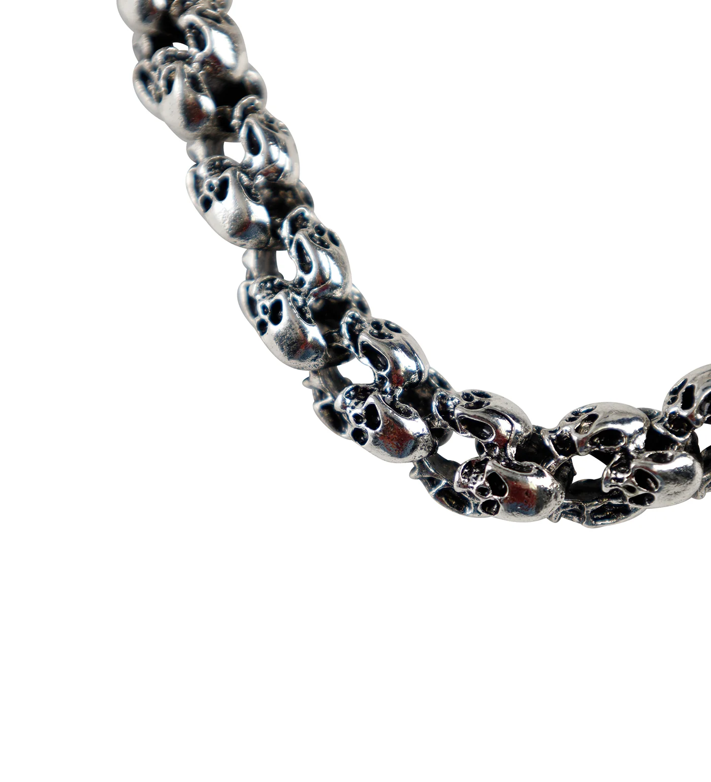 Multi skull Chain Bracelet, Silver(2D) - Image 2