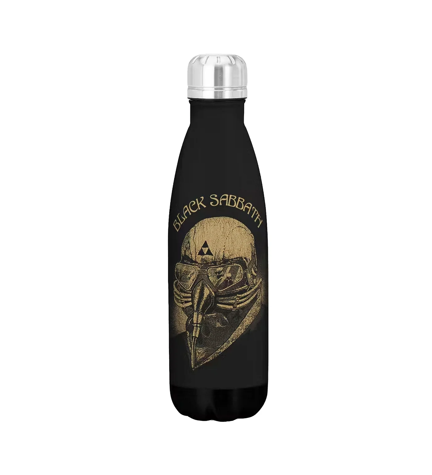 Never Say Die Drink Bottle, Black/Gold