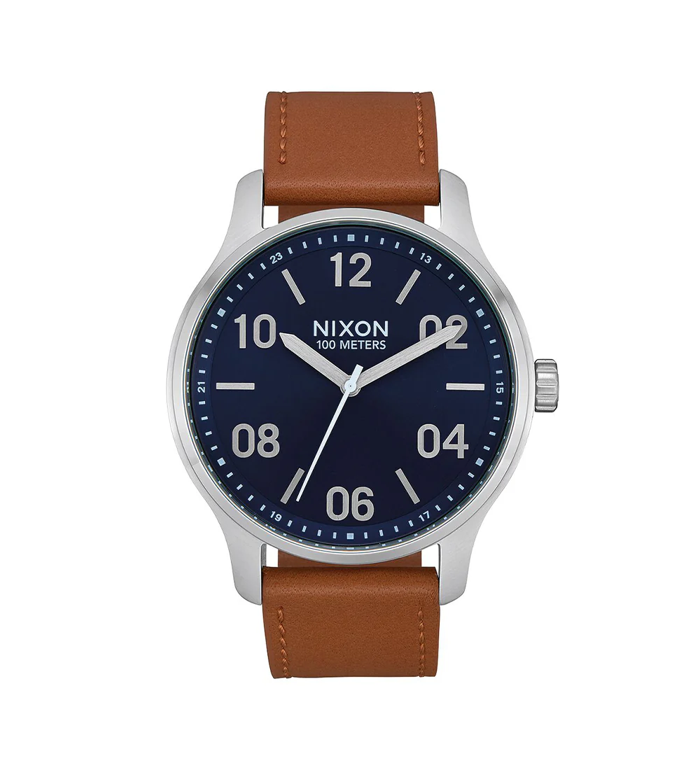 Patrol Leather, Navy/Saddle