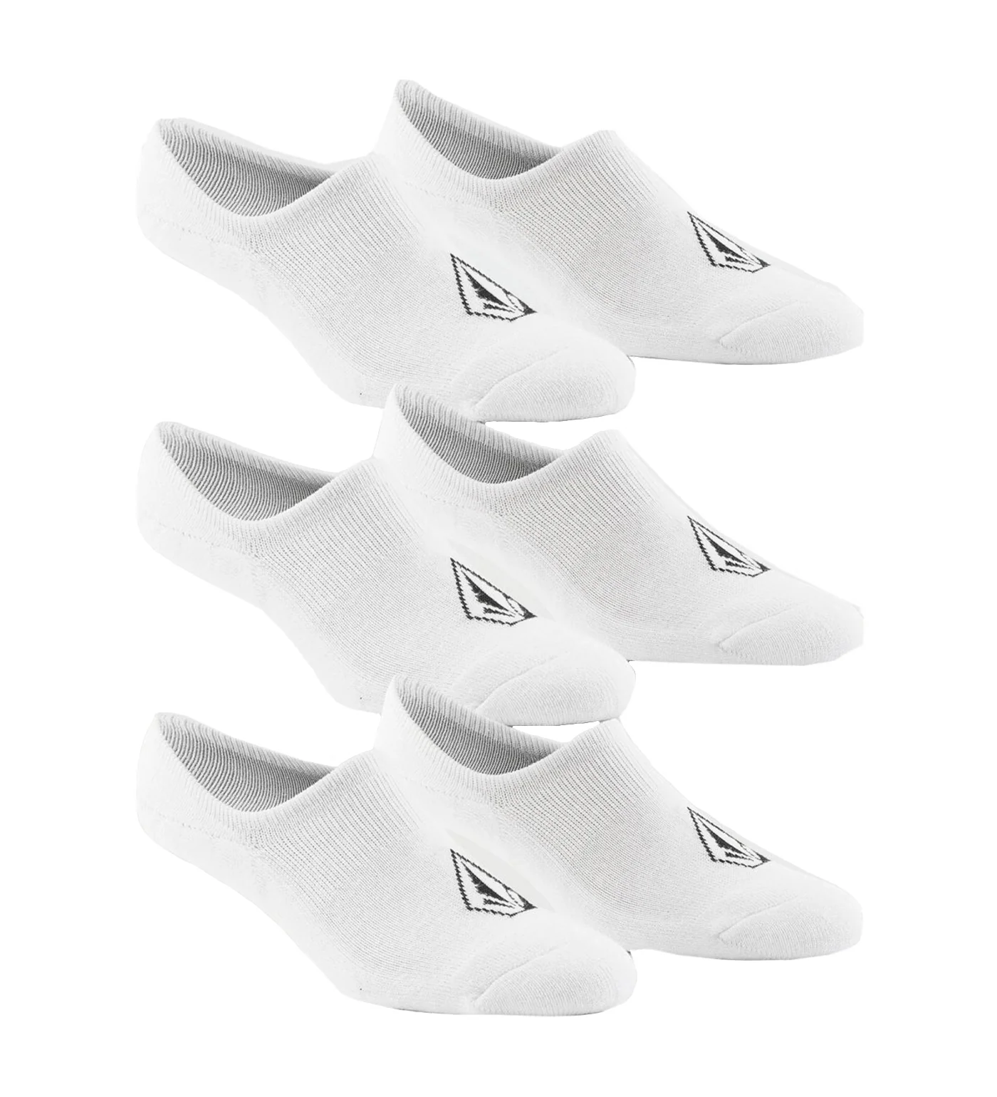No Show Stone 3 Pack, White
