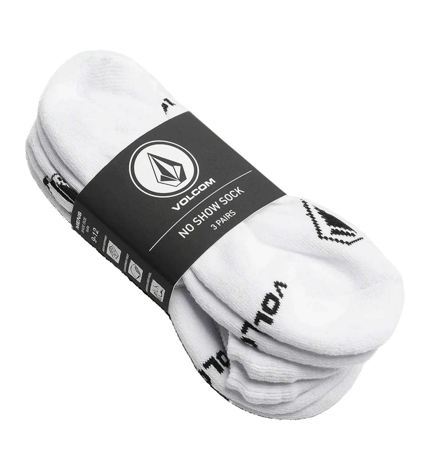 No Show Stone 3 Pack, White - Image 2