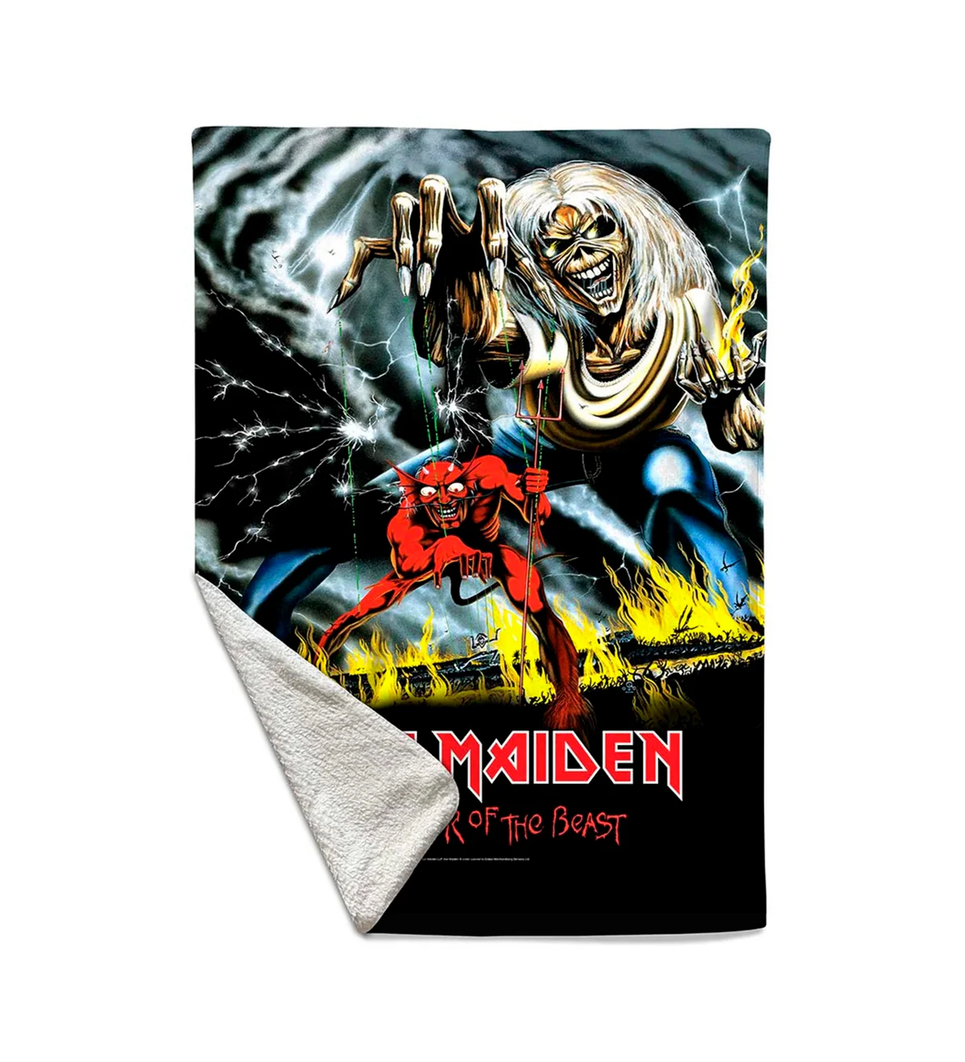 Number Of The Beast Sherpa Fleece Blanket