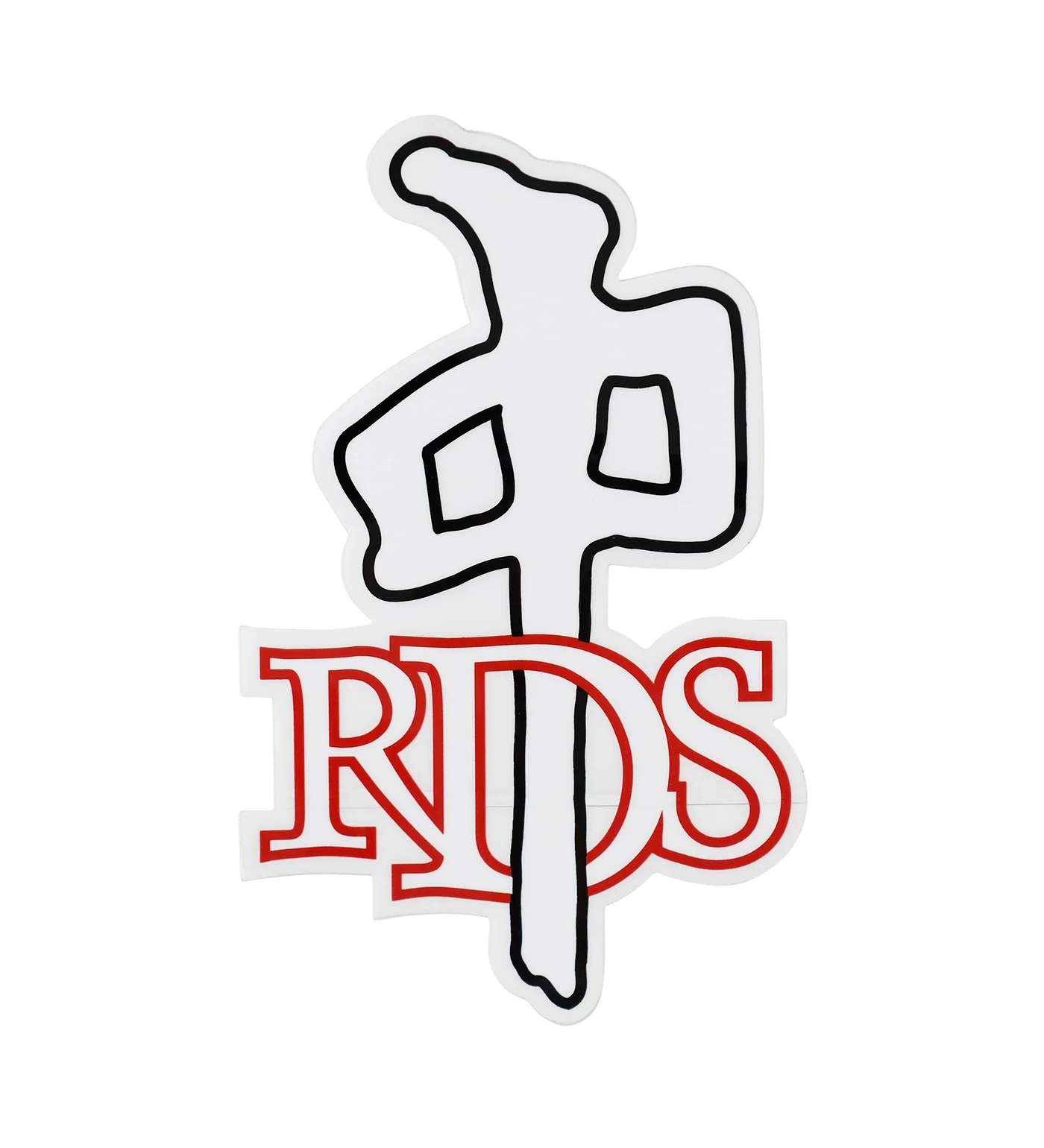 O.G. Logo Med, Black/Red/White