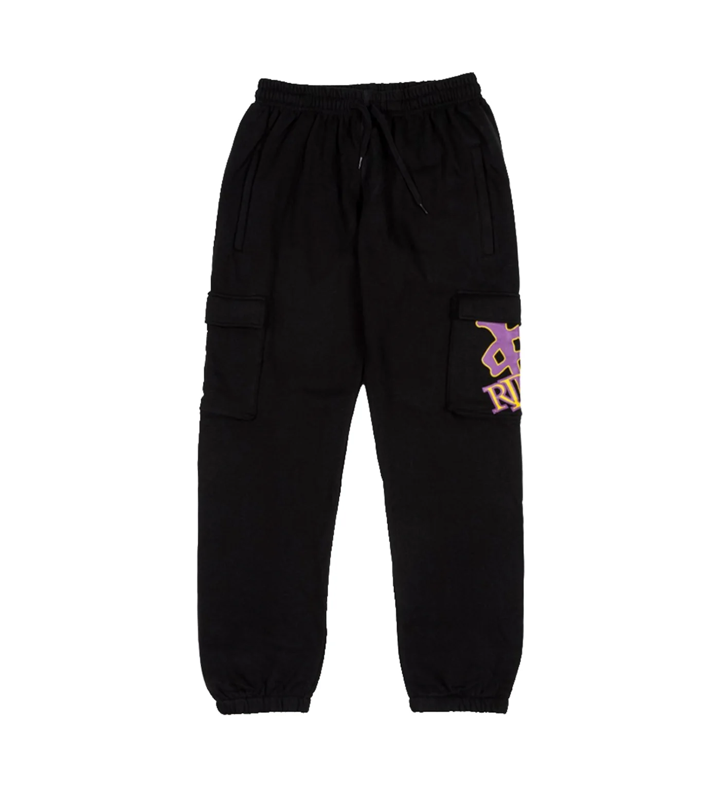 OG Cargo Sweatpants, Black/Purple