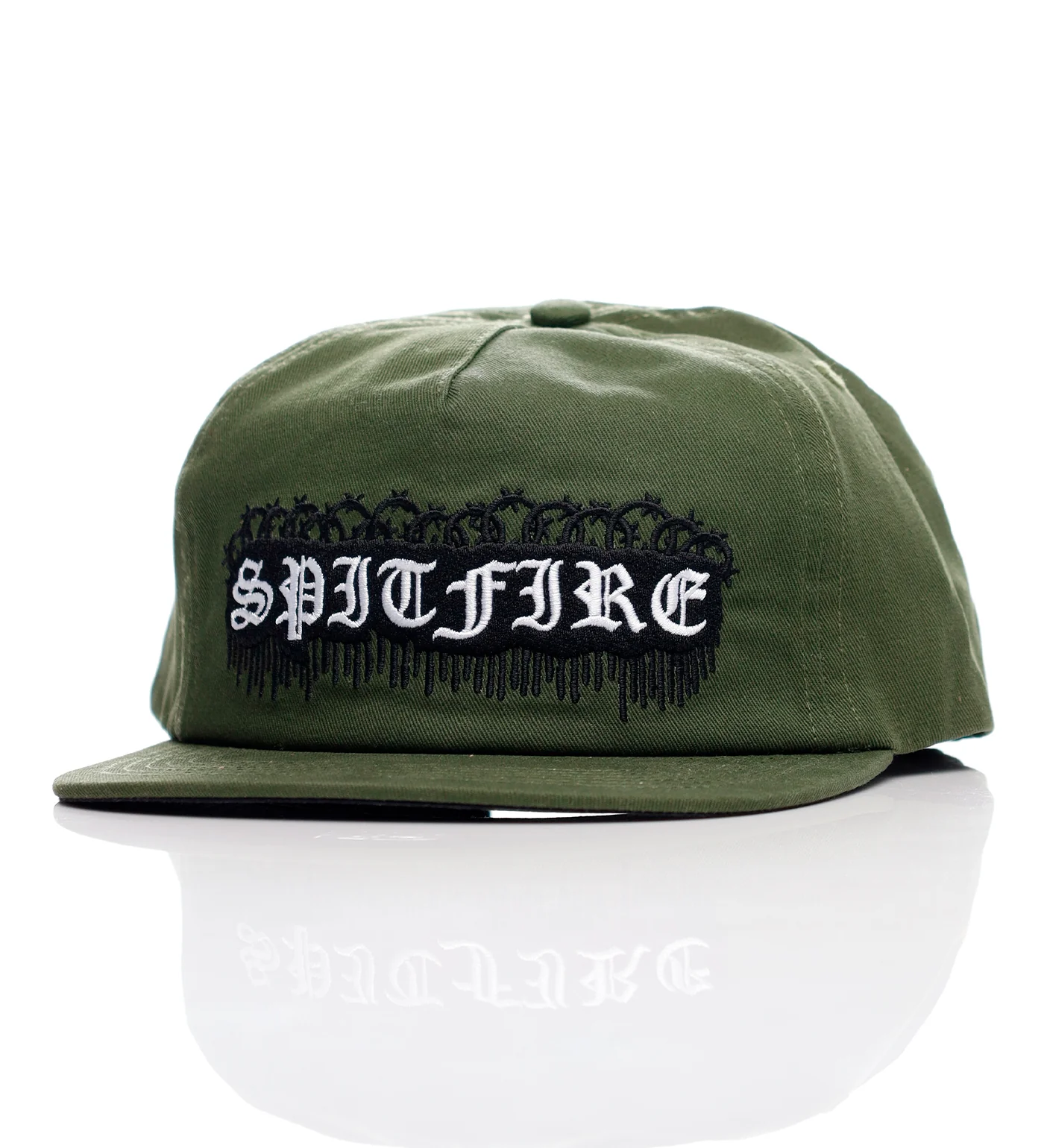 Old E Barbed Snapback, Olive