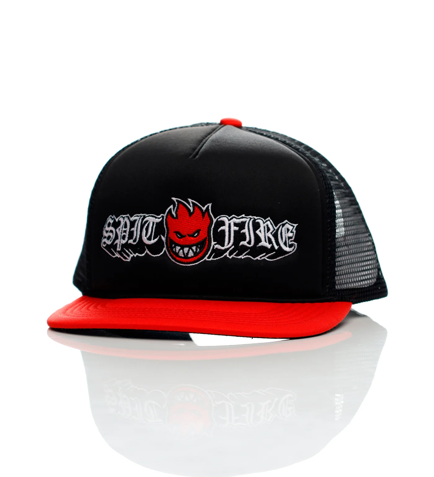 Old E Drop Bighead Trucker, Black/Red